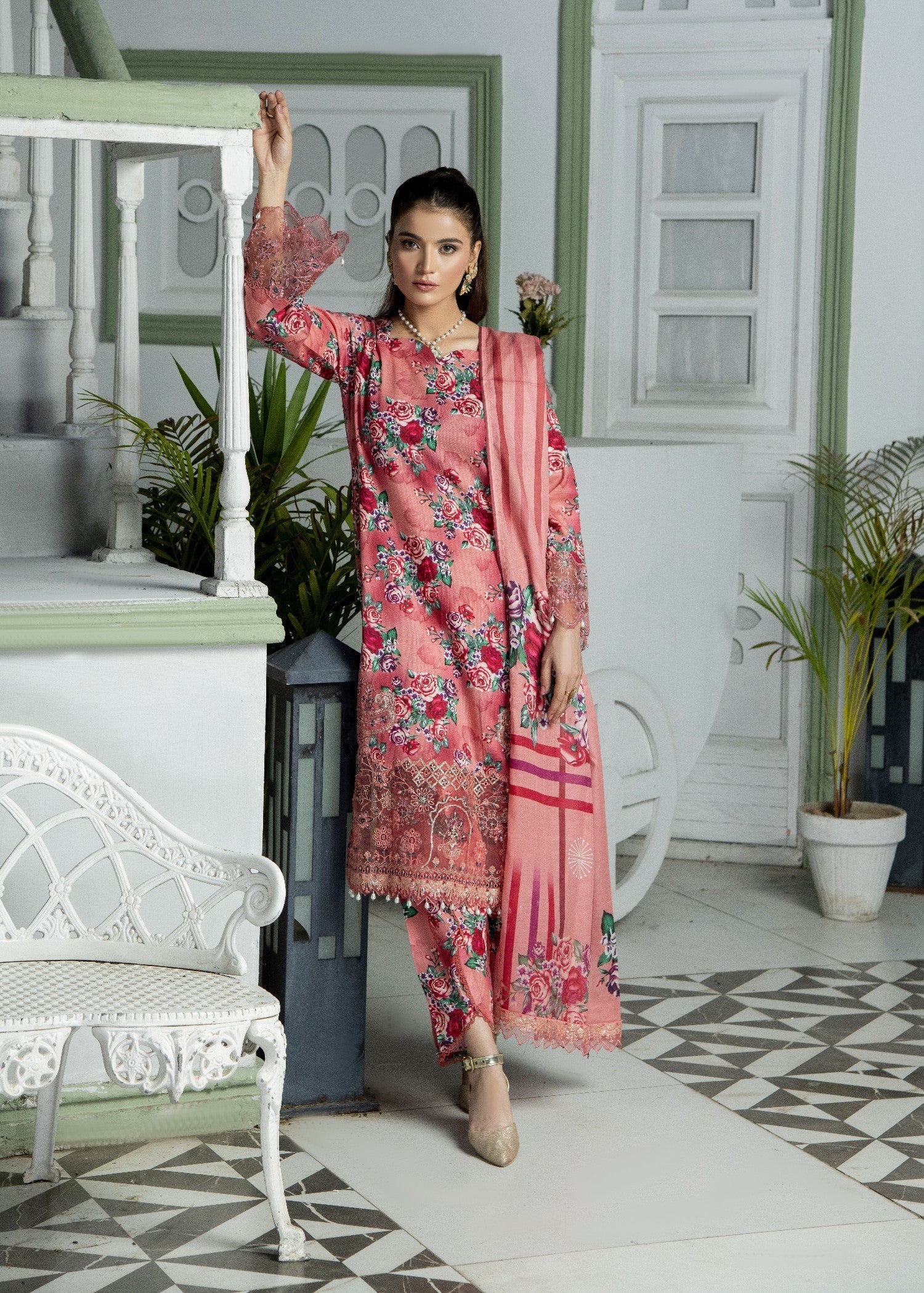 She Edge SE SUM25 00006 PINK COLORS PRINTED Women 3pcs