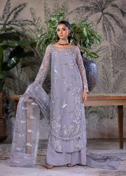 Amber Imran Official SILVER MIST | Luxury Formals Women 4pcs