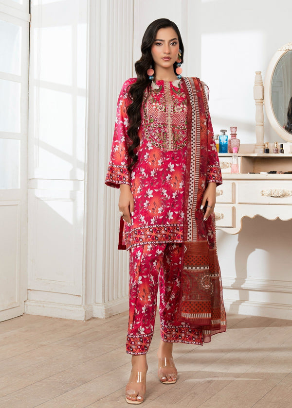 Hoorwani Begonia Maroon Women 3pcs