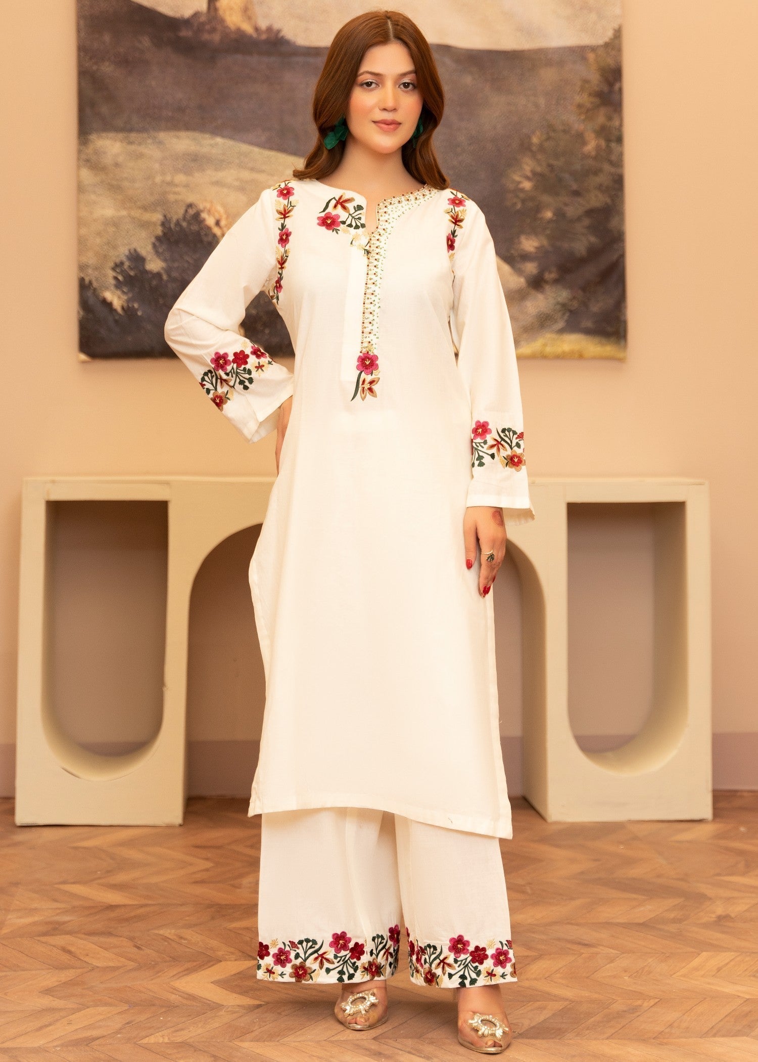 Sahibas By Mirza Kriti White Women 3pcs