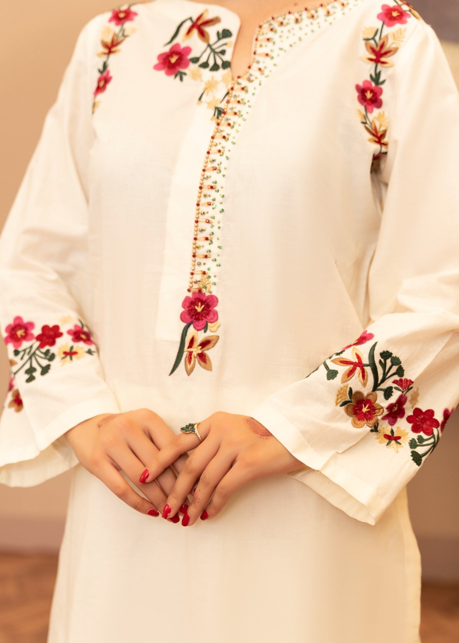 Sahibas By Mirza Kriti White Women 3pcs