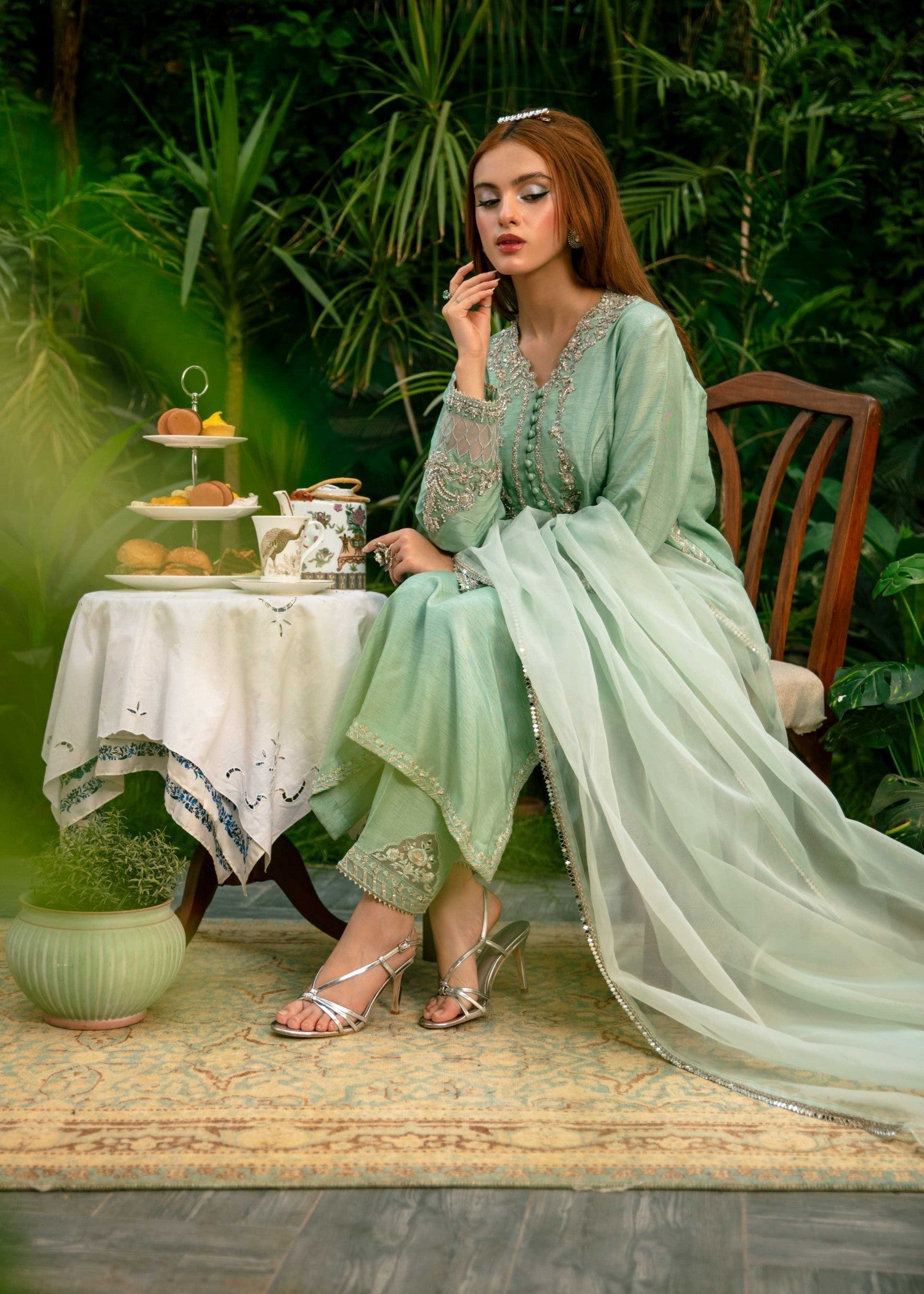 Hafsa Imran Khan Sage Women 3pcs