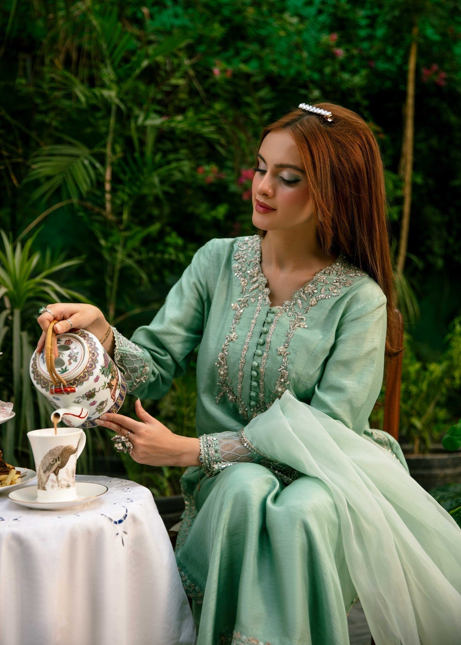 Hafsa Imran Khan Sage Women 3pcs