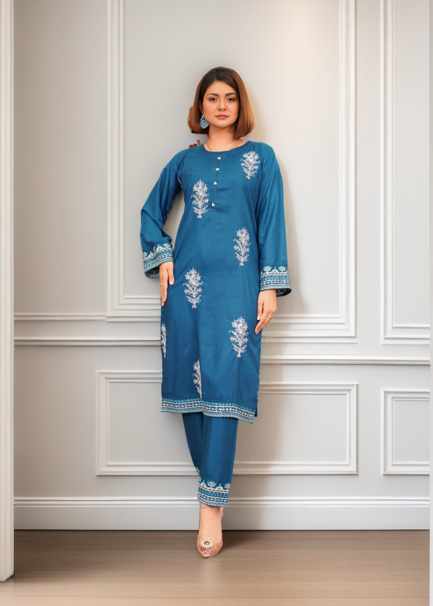 Mirhal Fashion Mishri Teal Women 2pcs