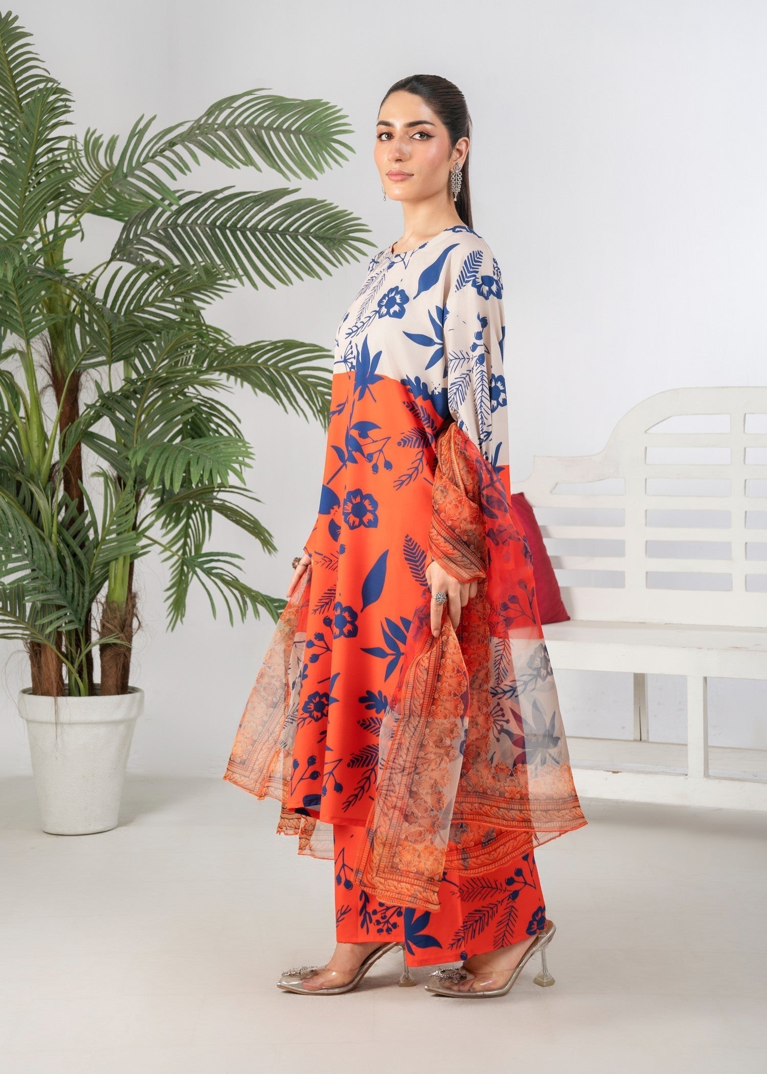 Four Season Boutique RUMI RUST ORANGE Women 3pcs