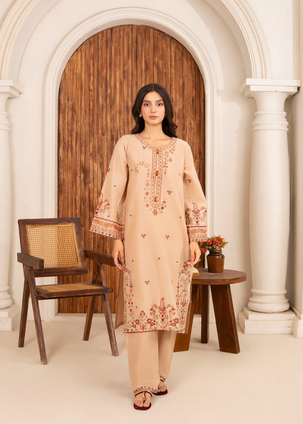 Abeera Art No: AB 033 – Statement Embroidery on Classic Cotton Women 2pcs