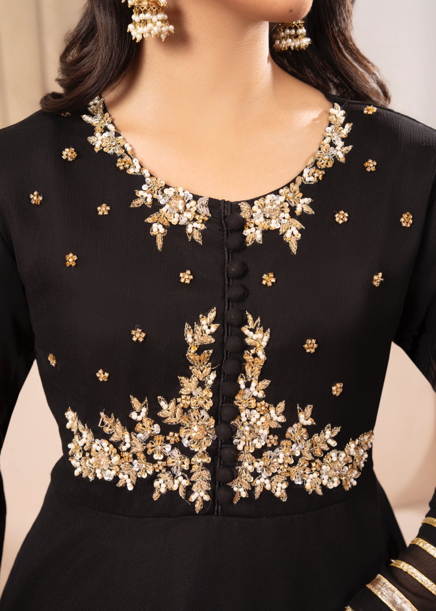 Maira Fashion Black Sharara 42 Women 4pcs