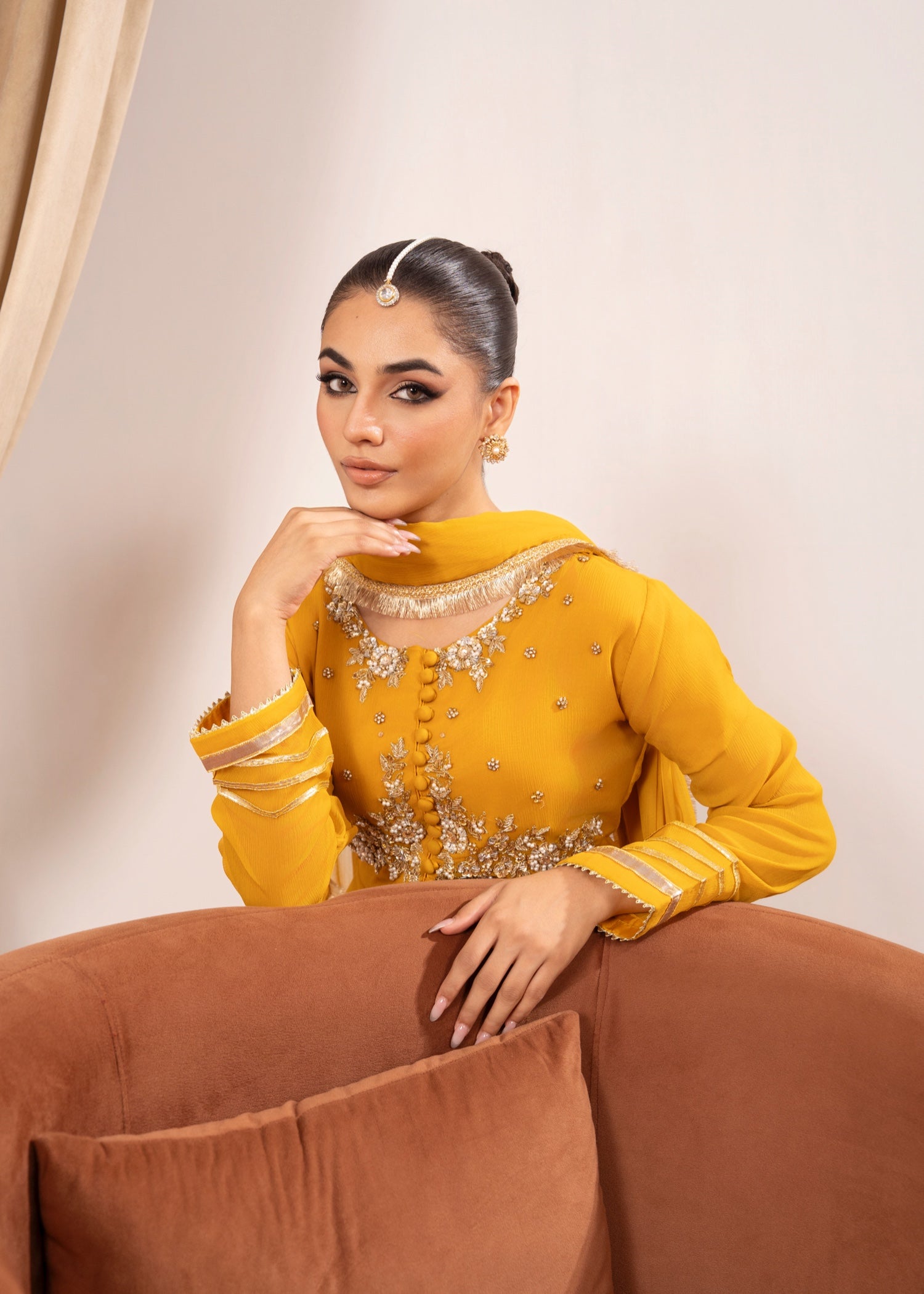 Maira Fashion Mustard Sharara 45 Women 3pcs