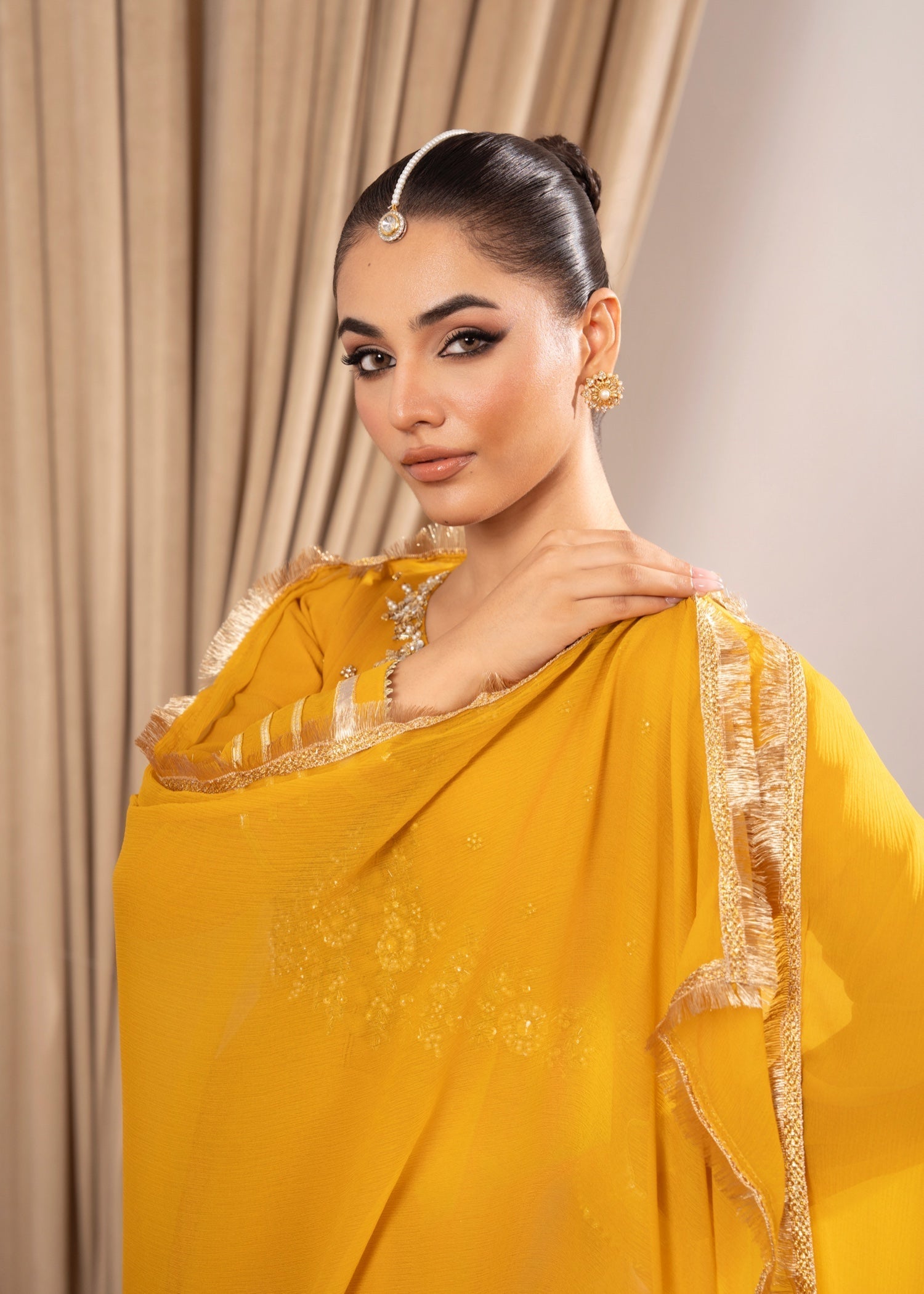 Maira Fashion Mustard Sharara 45 Women 3pcs