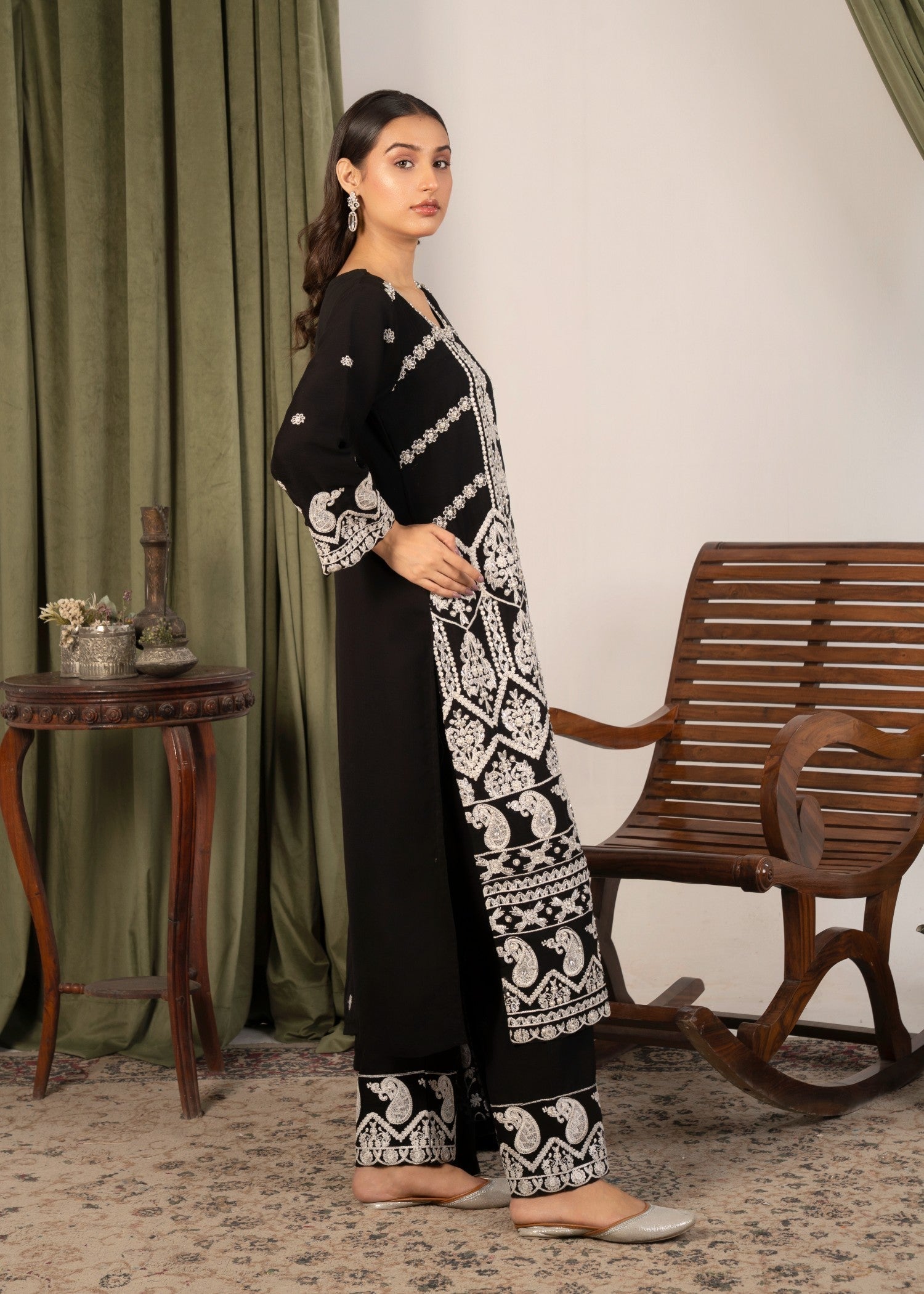 Four Season Boutique AFROZ BLACK Women 3pcs