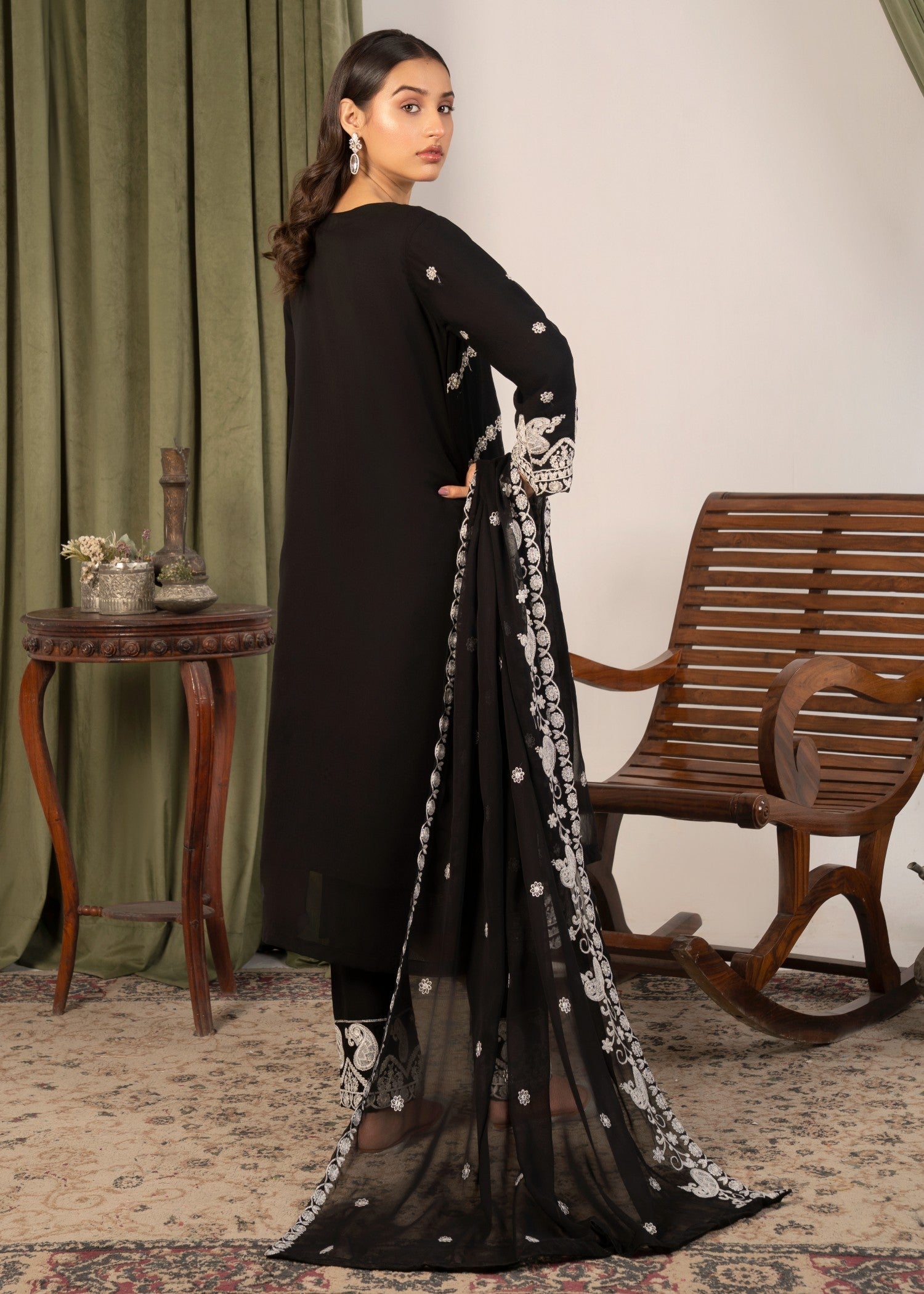 Four Season Boutique AFROZ BLACK Women 3pcs