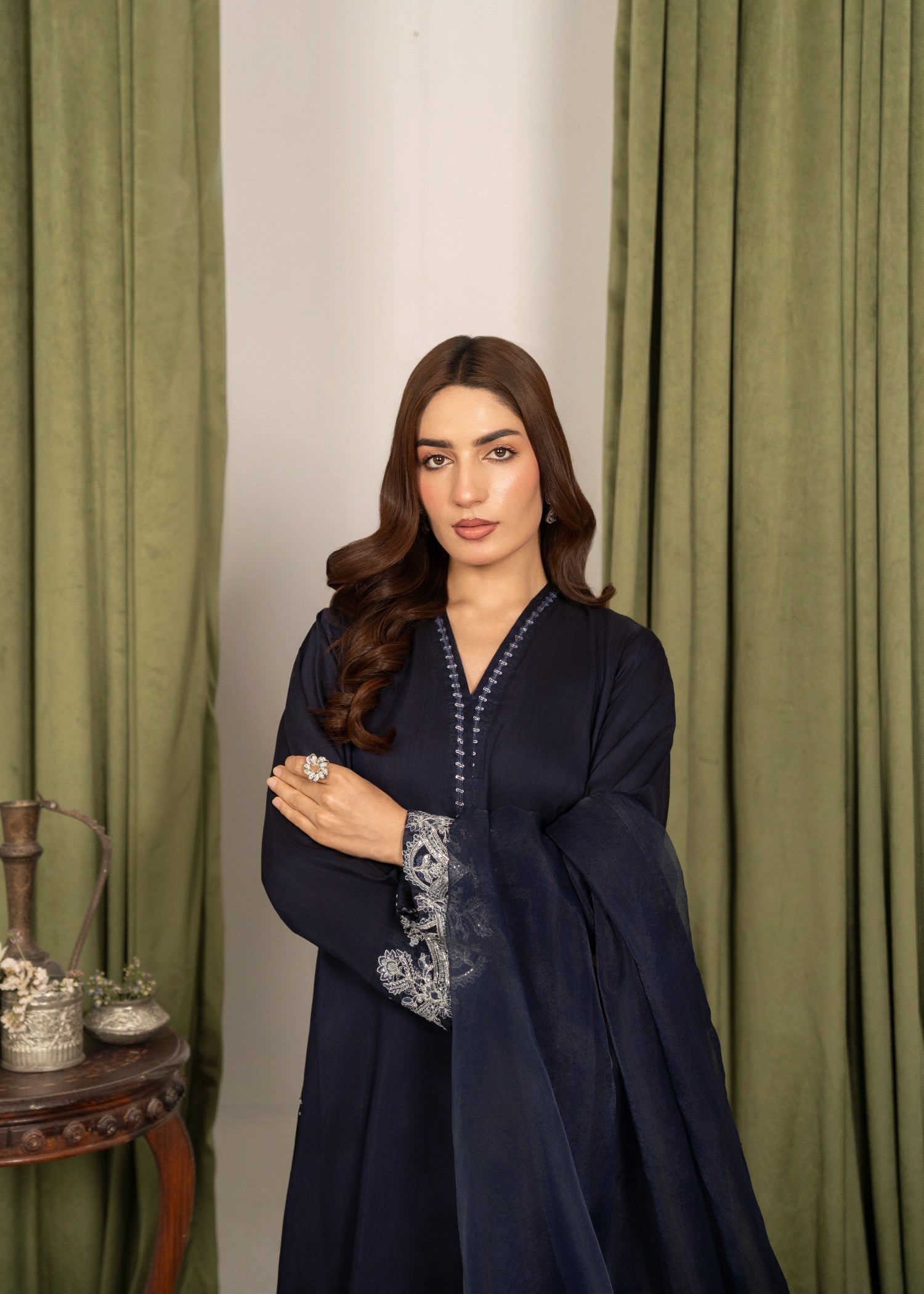 Yolo Pret Embroidered Silk Viscose FATAH F25 0017 Women 3pcs