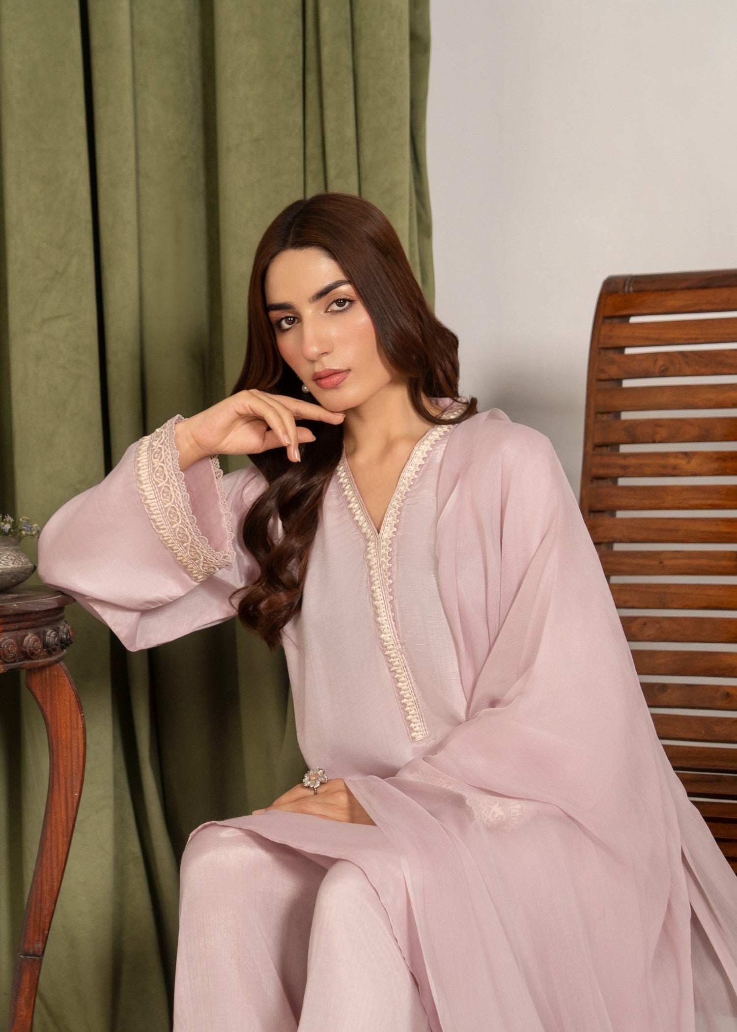 Yolo Pret Embroidered Raw Silk with Farshi Shalwar FATAH F25 0021 Women 3pcs