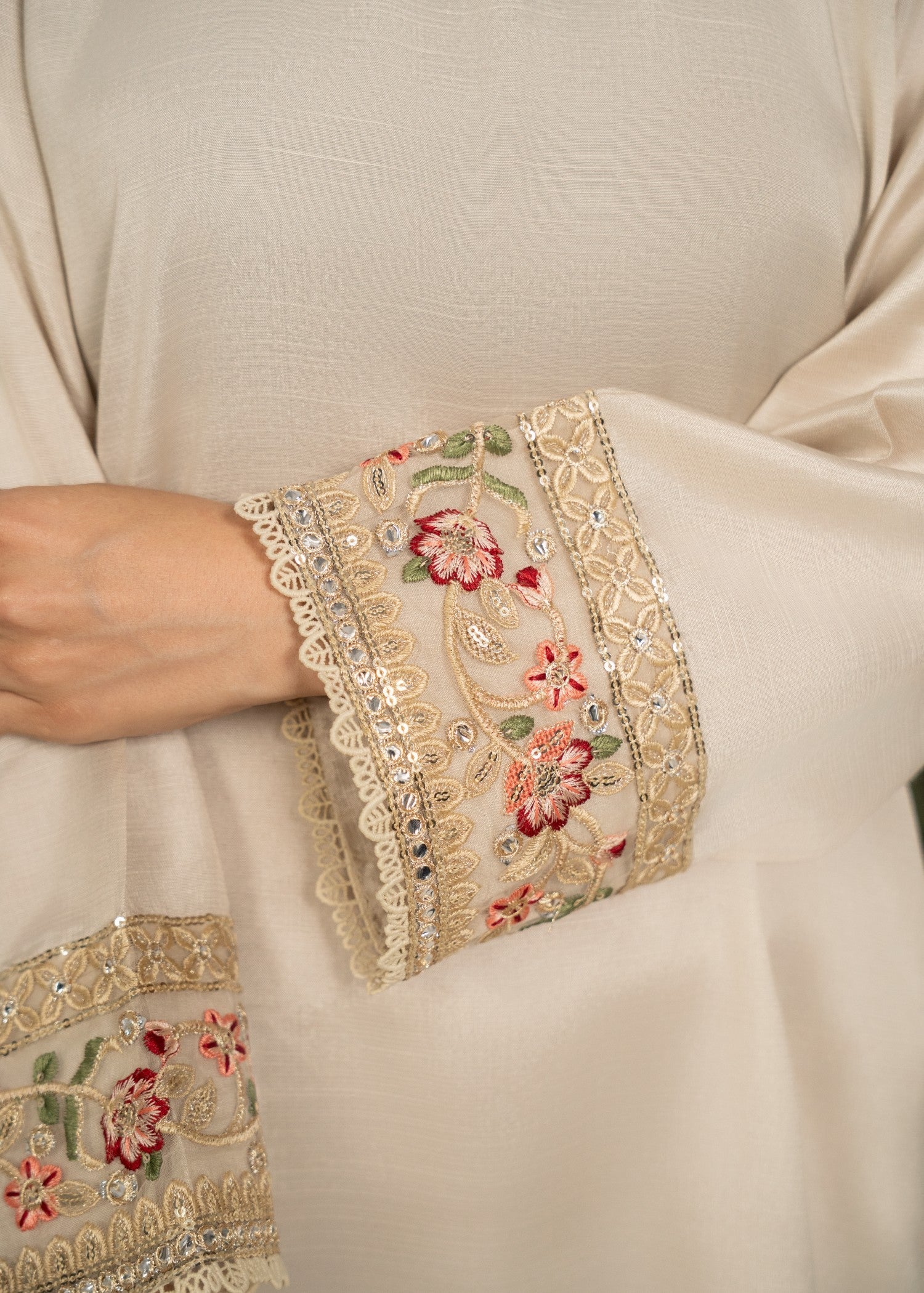 Yolo Pret Embroidered Raw Silk with Farshi Shalwar FATAH F25 0022 Women 3pcs