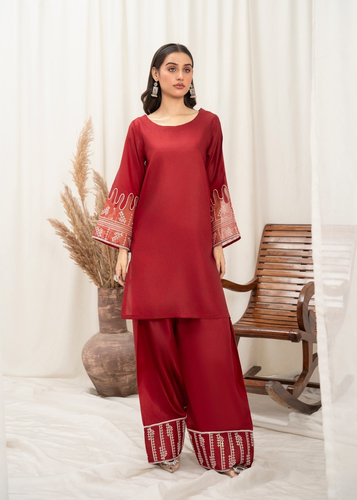 Aster Farshi Crimson Women 2pcs