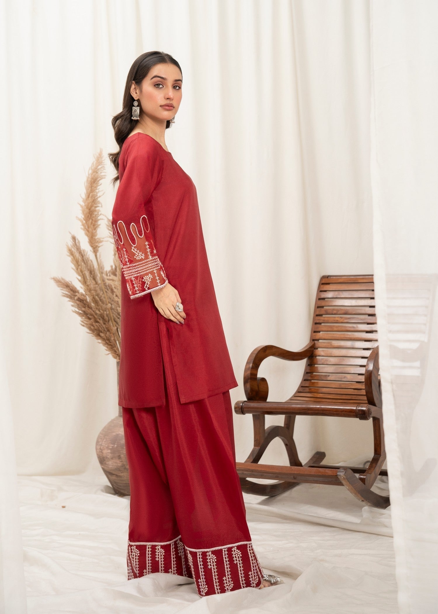 Aster Farshi Crimson Women 2pcs