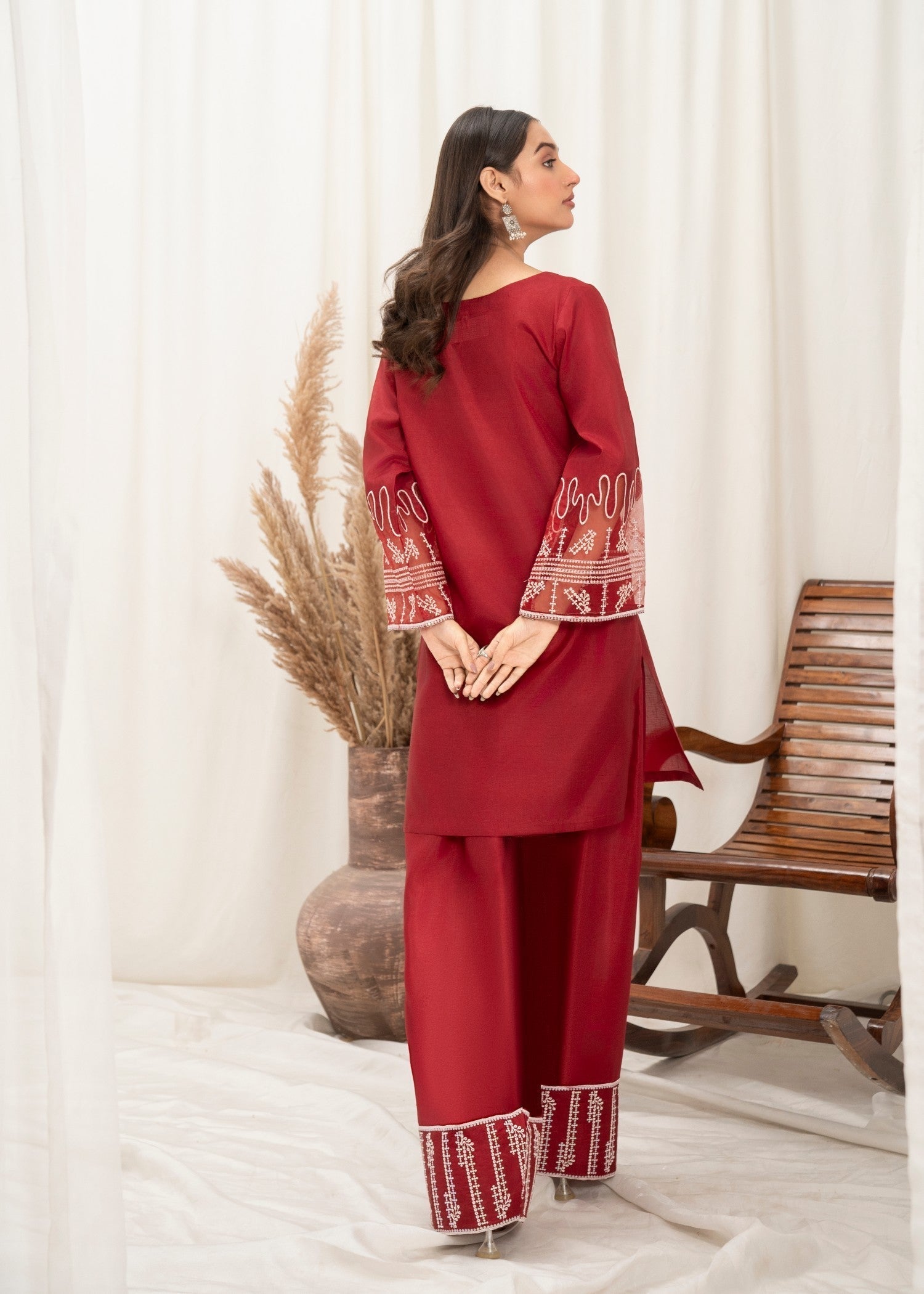 Aster Farshi Crimson Women 2pcs