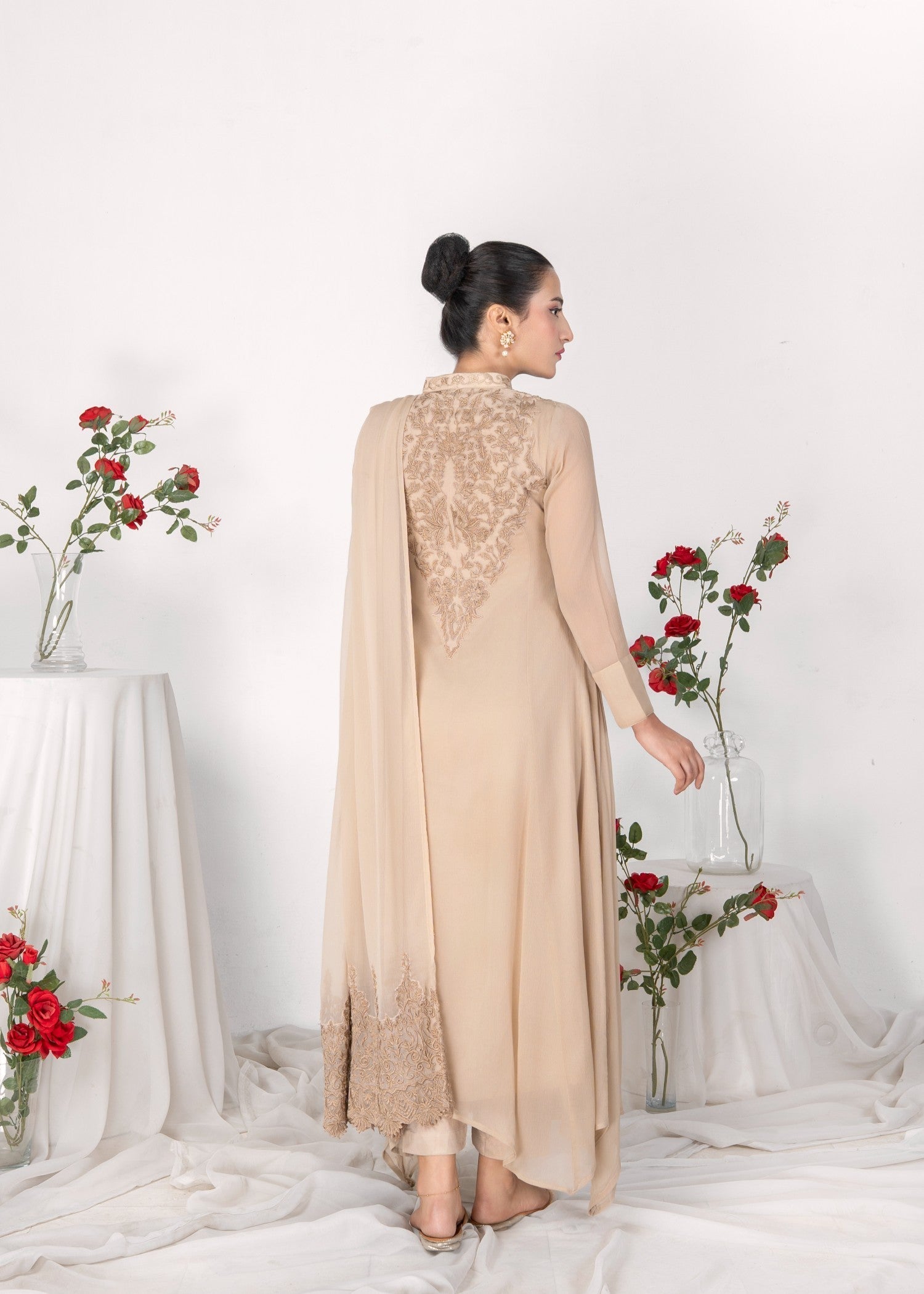 Alyssa FAWN CHIFFON MAXI ALL620 Women 3pcs