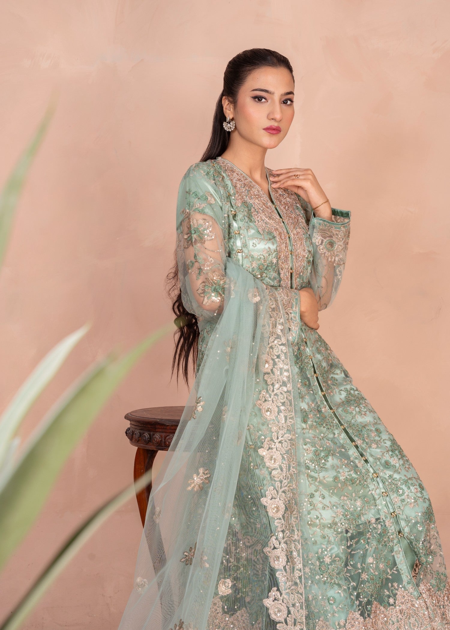 Four Season Boutique Cinderella Pastel Green Women 4pcs