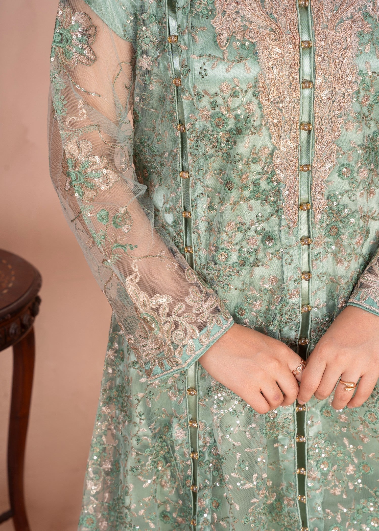 Four Season Boutique Cinderella Pastel Green Women 4pcs