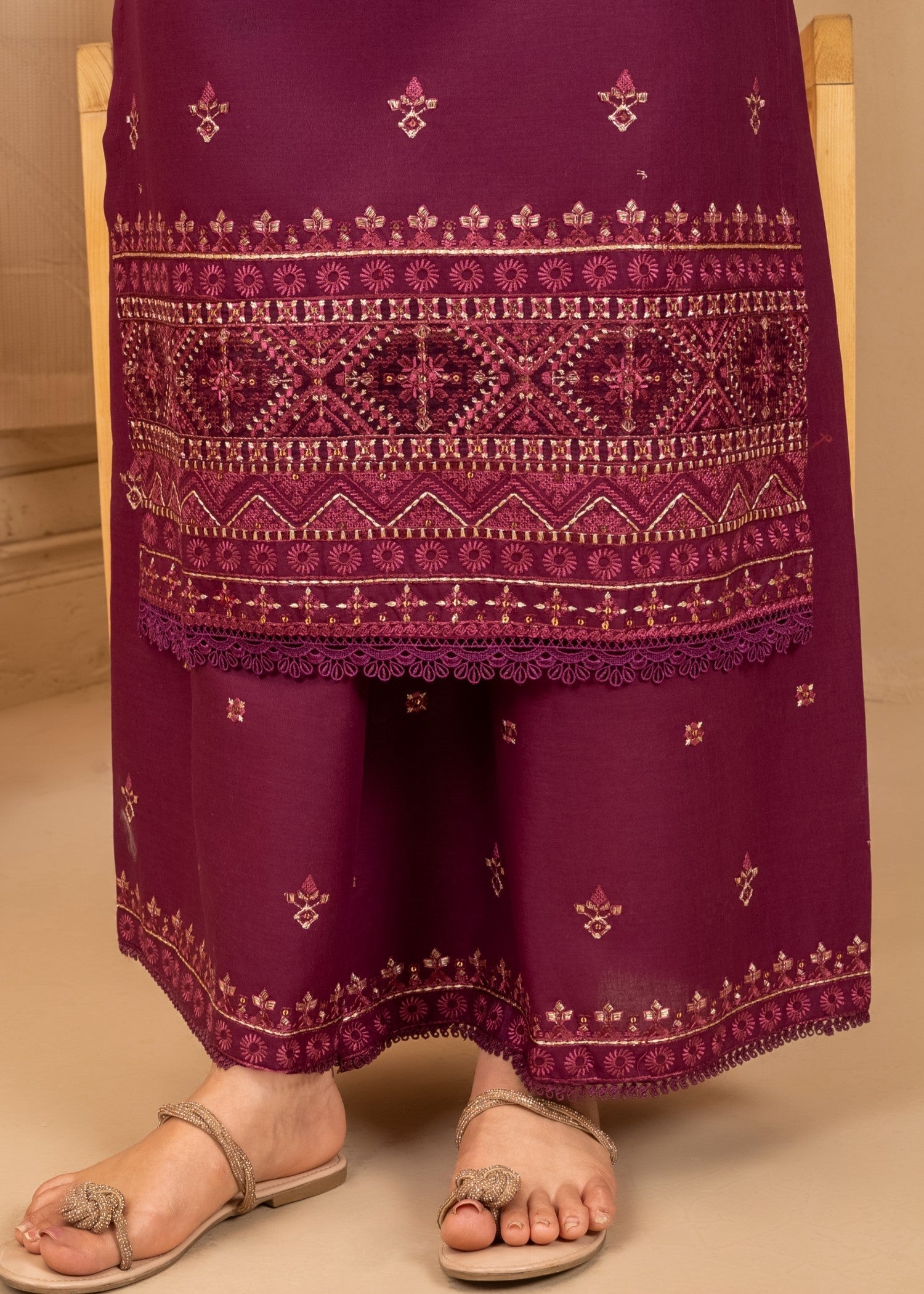 Motif Purple Women 3pcs