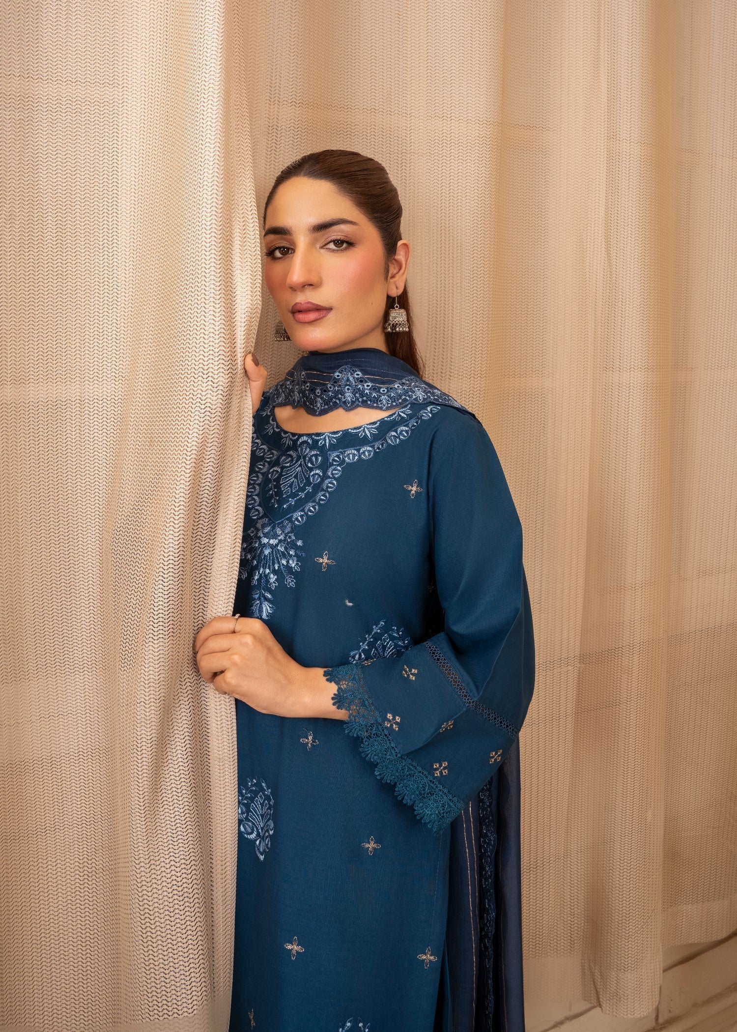 Motif blue Women 3pcs