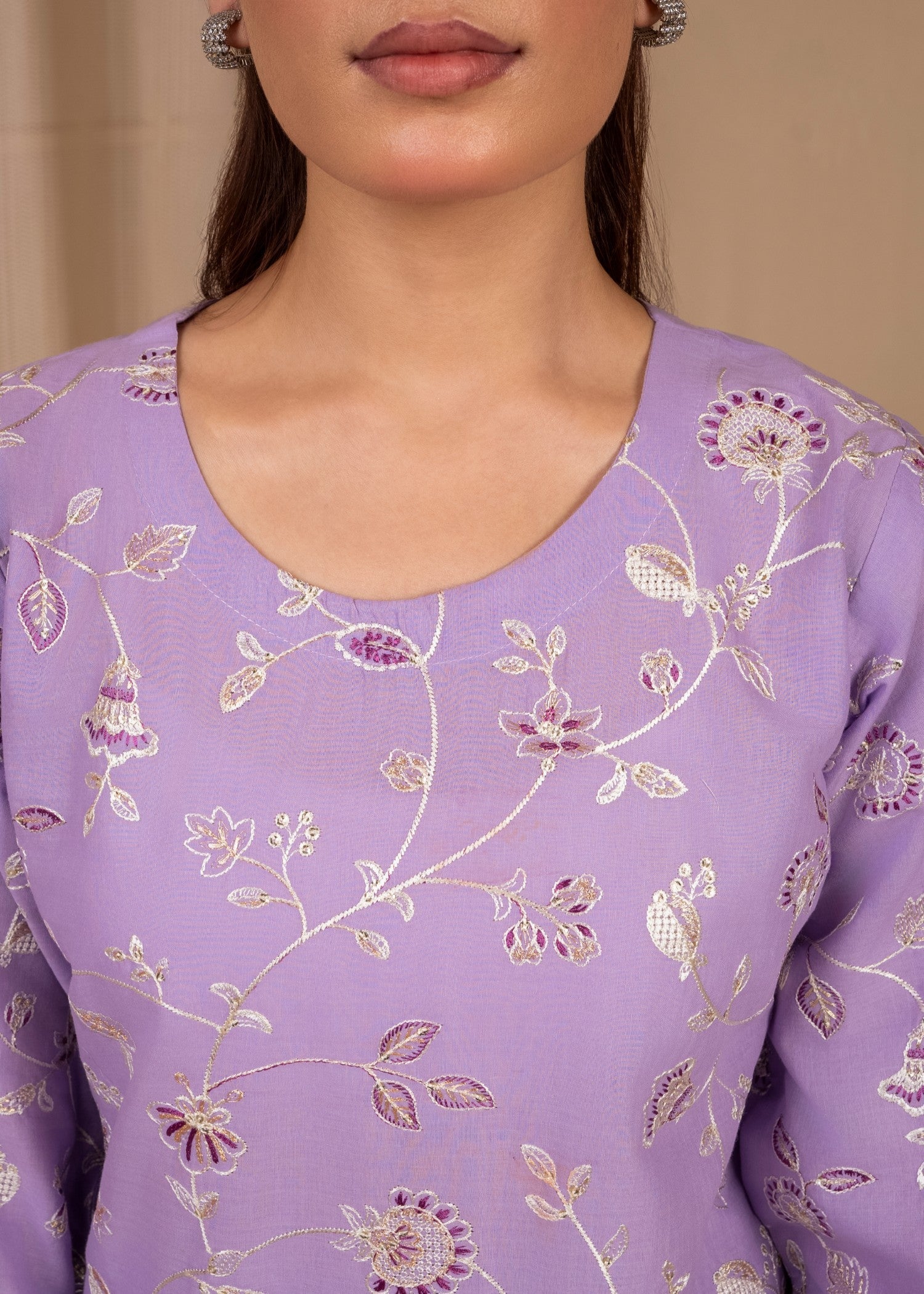 Motif Light purple Women 3pcs