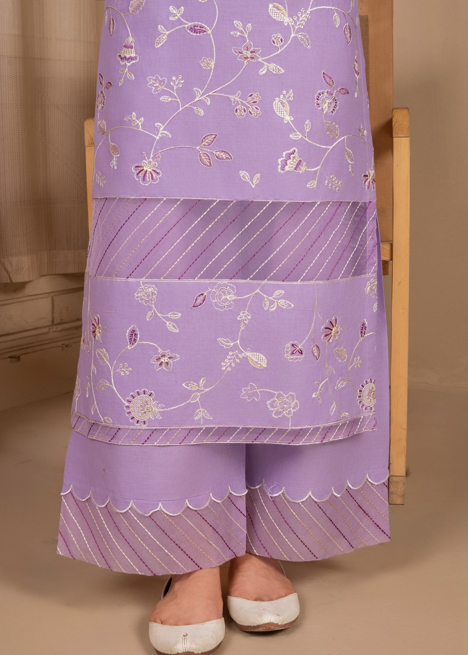 Motif Light purple Women 3pcs