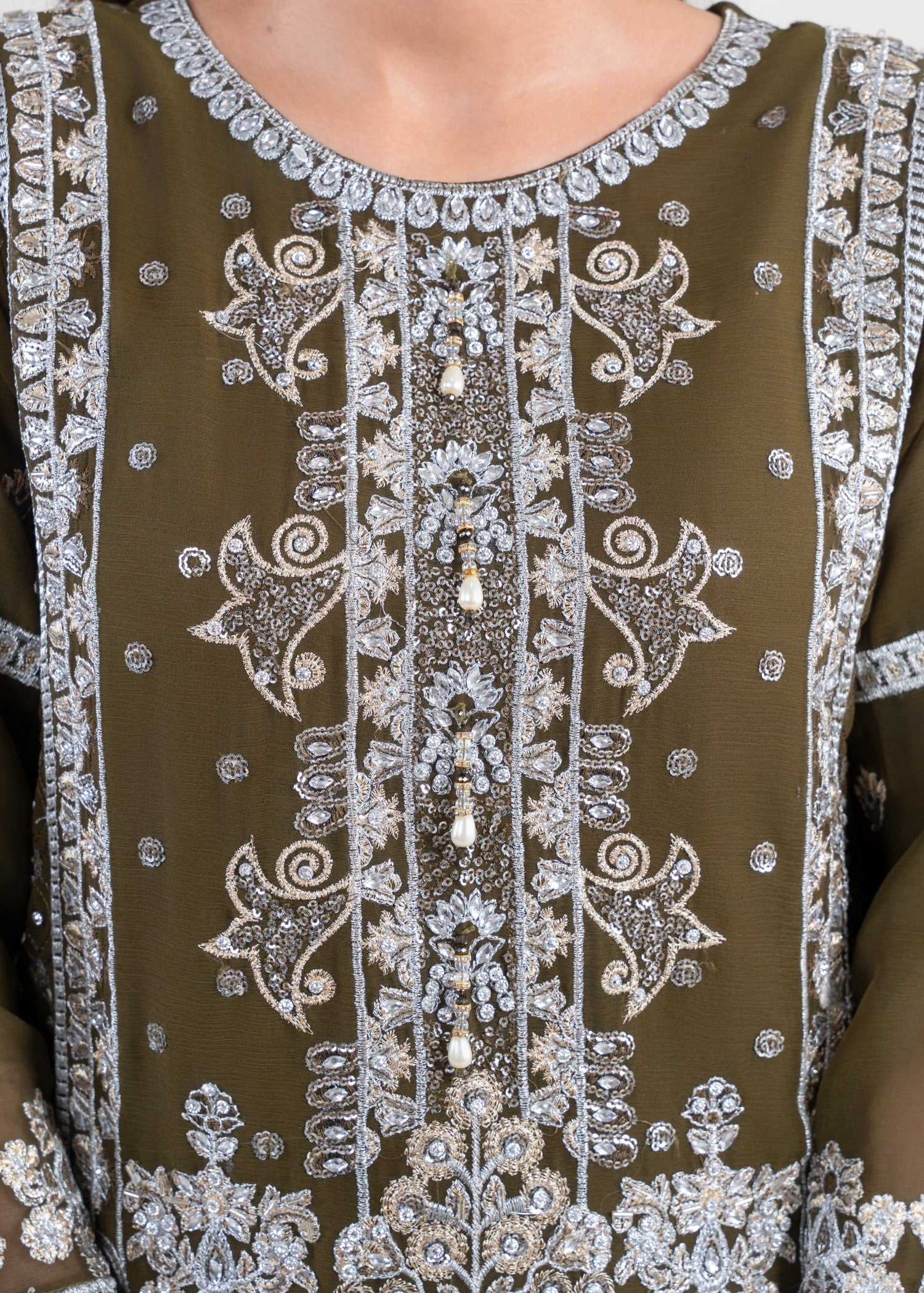 Four Season Boutique AIMAN MHENDI OLIVE GREEN Women 3pcs