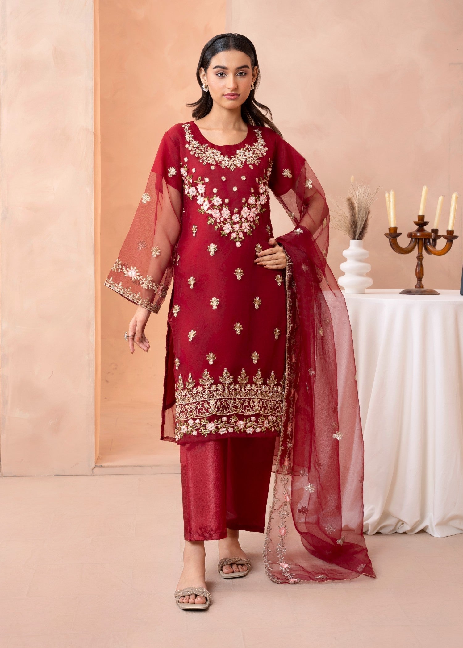 Shefoze Clothing fancy kinza o2 Women 3pcs