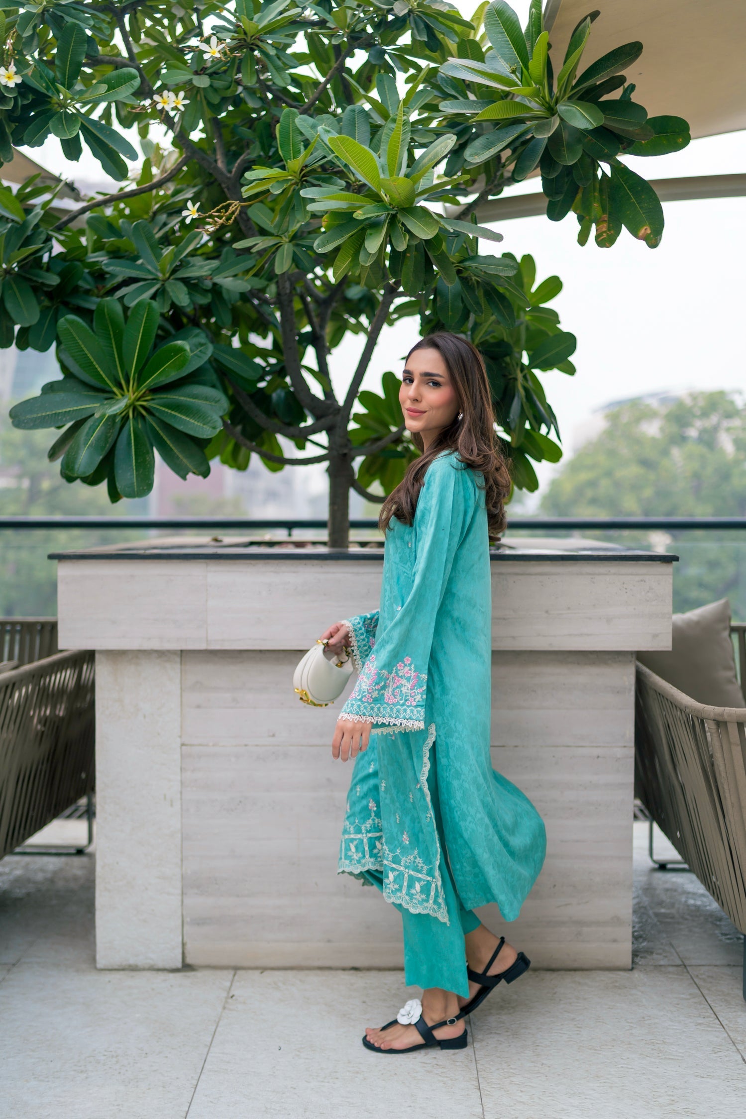 Lakhany Ready to wear Embroidered Shirt & Trouser Women 2pcs