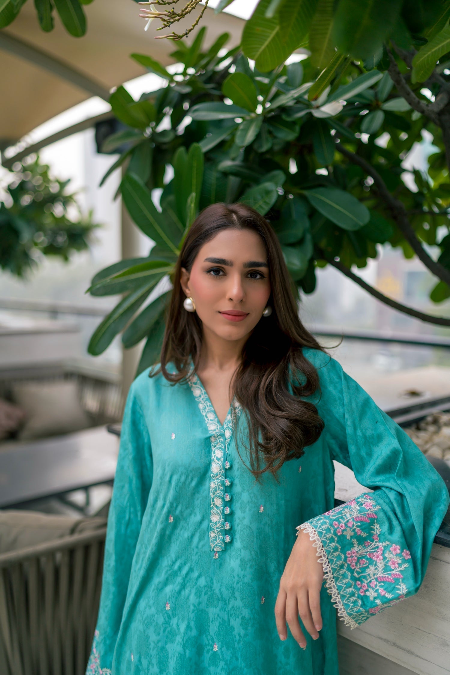 Lakhany Ready to wear Embroidered Shirt & Trouser Women 2pcs