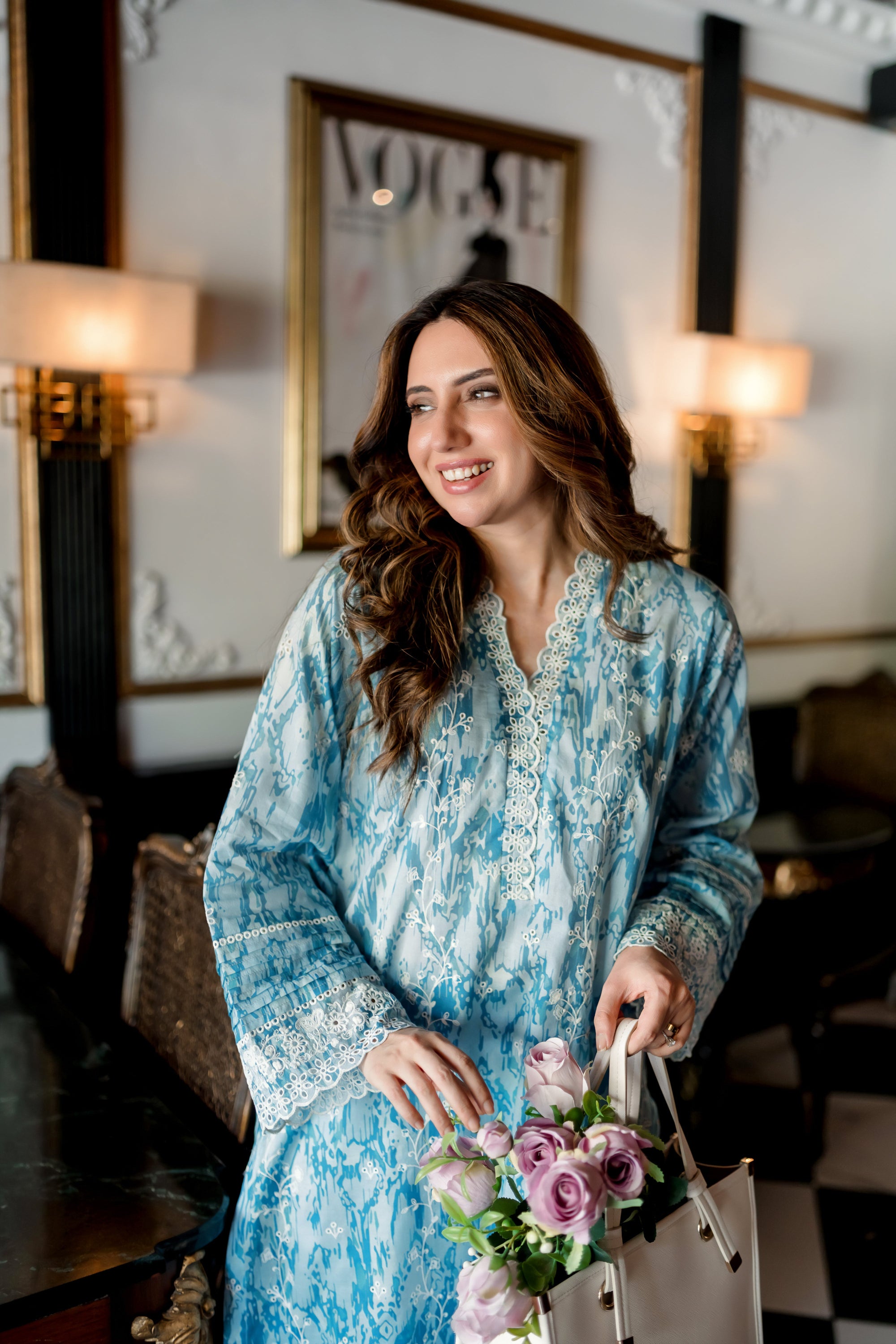 Lakhany Ready to wear Embroidered Shirt & Trouser Women 1pcs