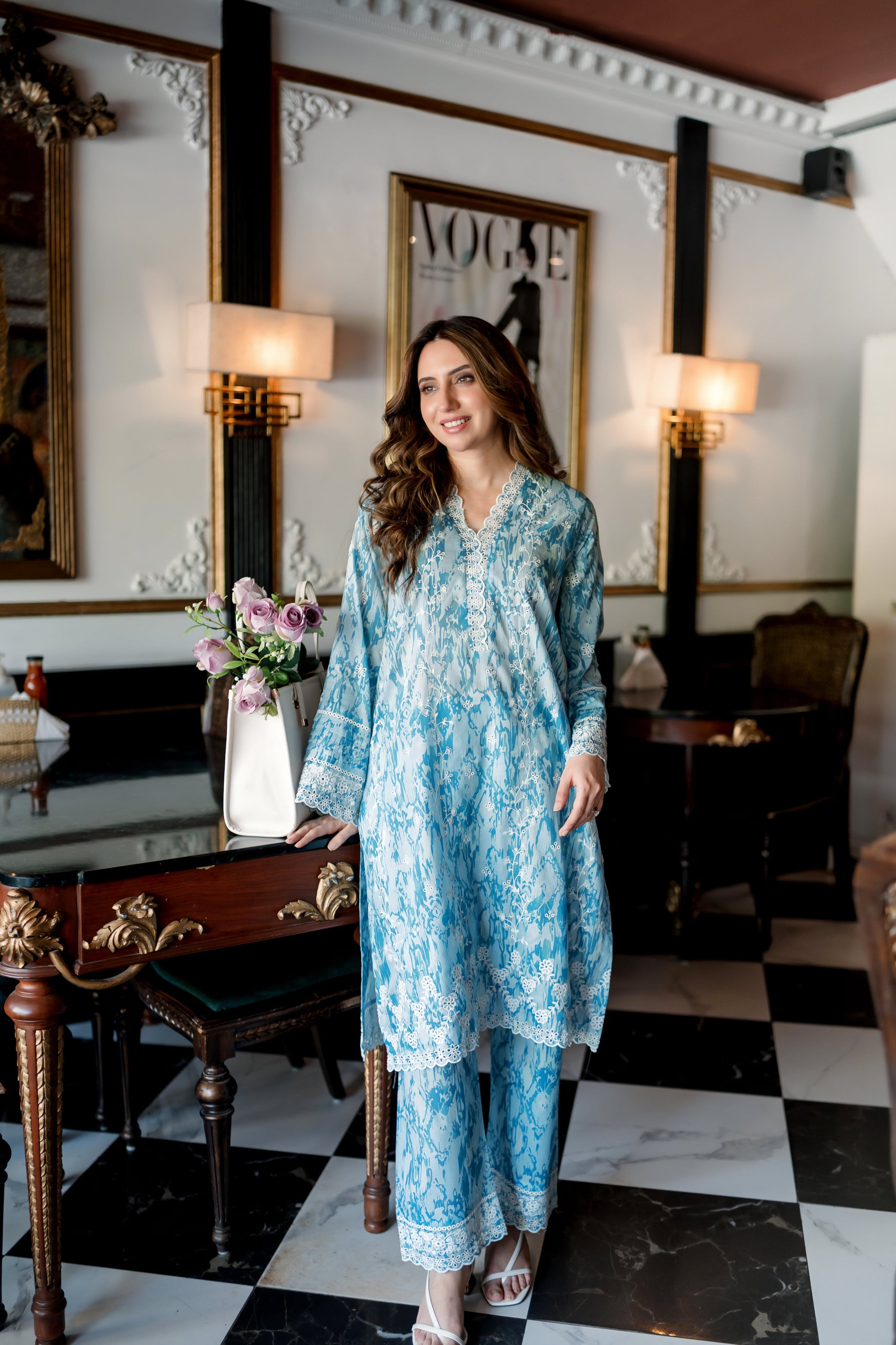 Lakhany Ready to wear Embroidered Shirt & Trouser Women 1pcs