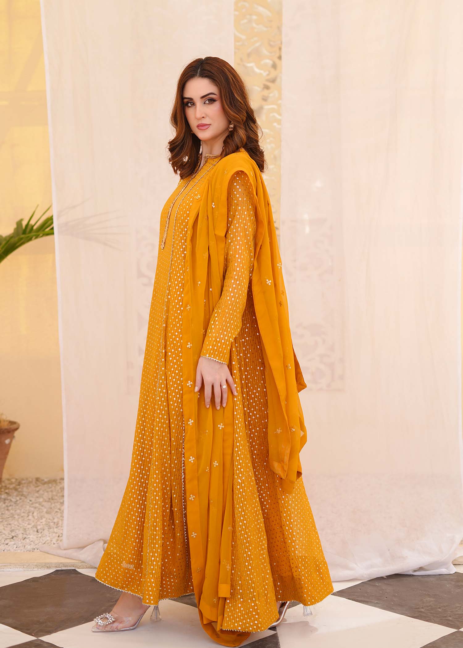 Ayesha Closet Shah Jahan Mustard Women 3pcs