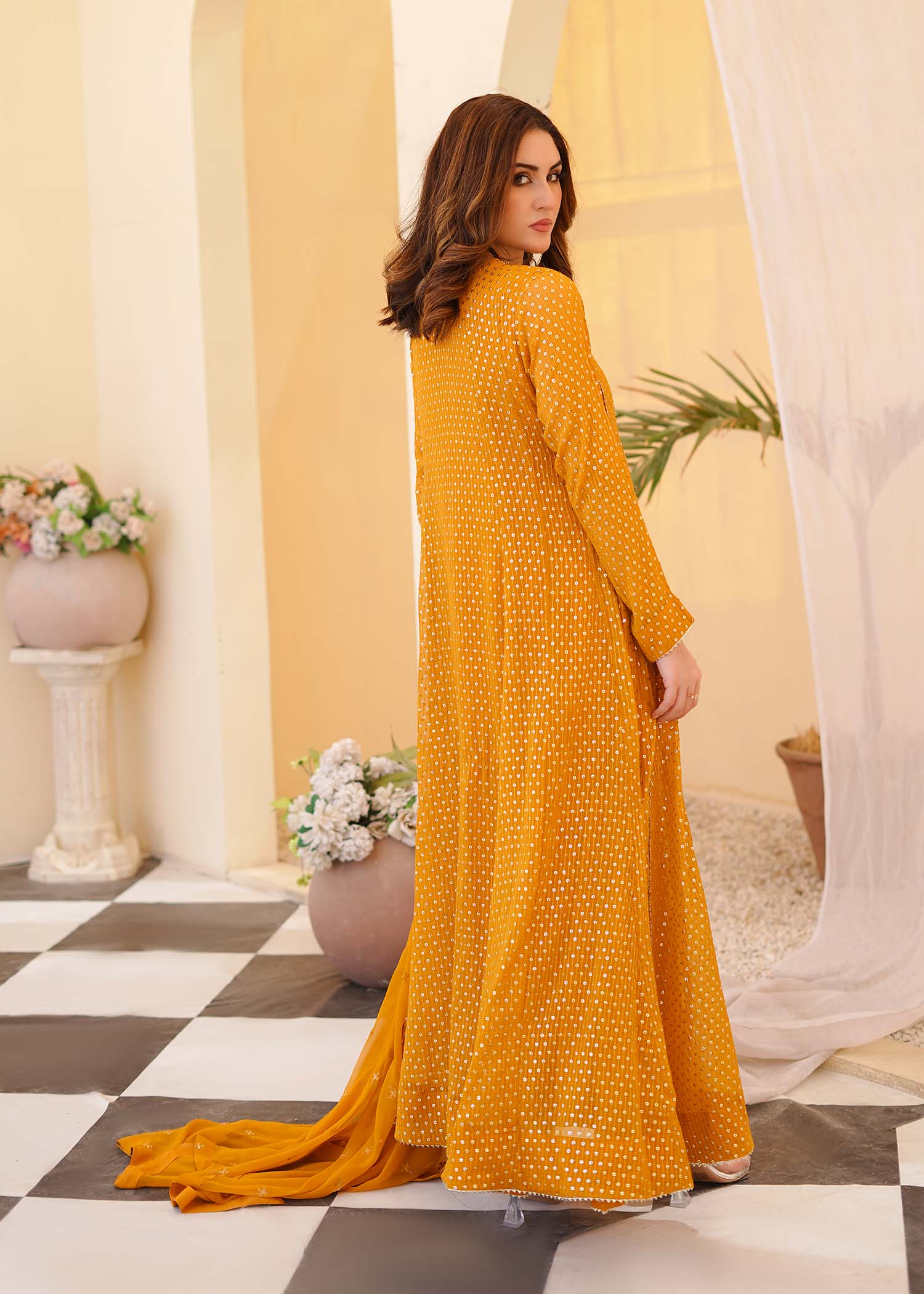 Ayesha Closet Shah Jahan Mustard Women 3pcs