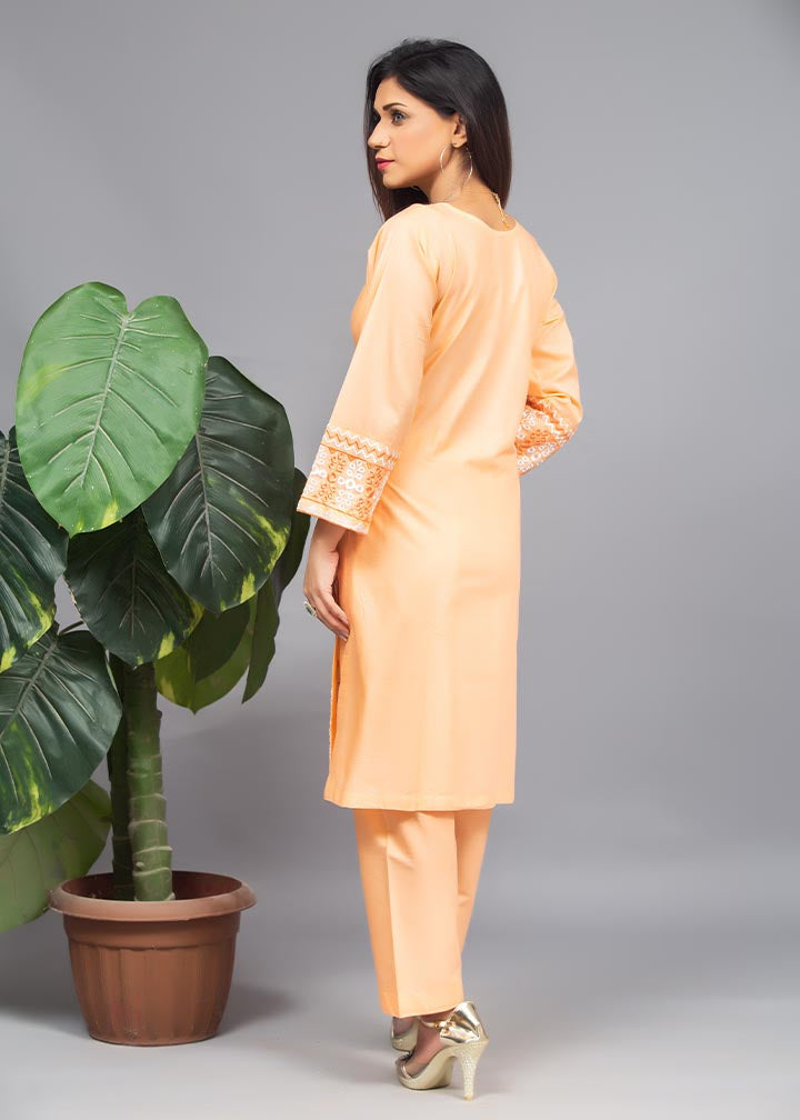 Aks Peach Embroidered 3027 Women 2pcs