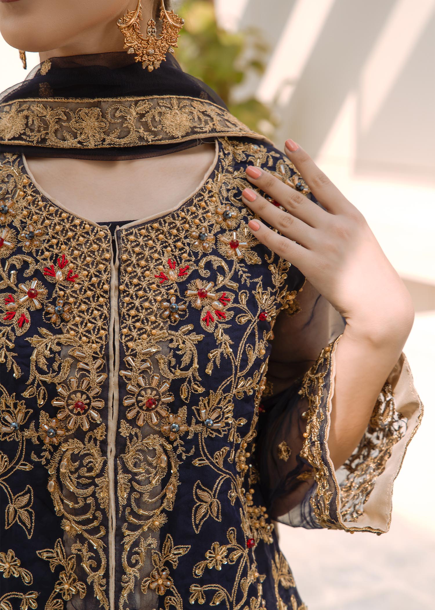 Laleen Blue Jewel Women 4pcs