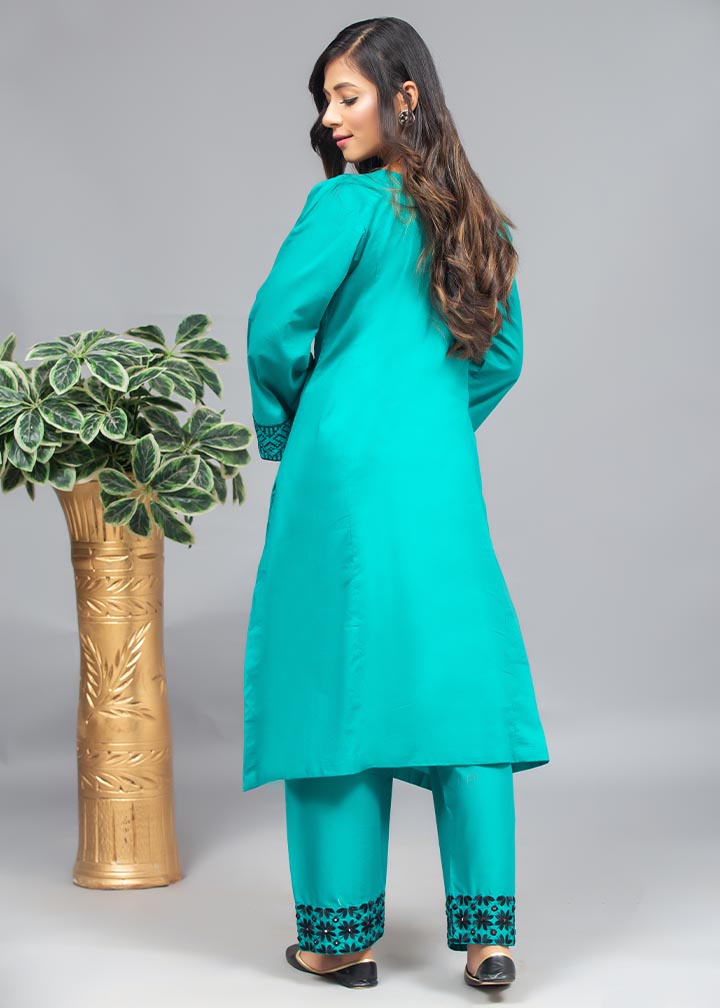 Aks Peecok Embroidered 3020 Women 2pcs