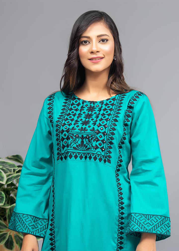 Aks Peecok Embroidered 3020 Women 2pcs