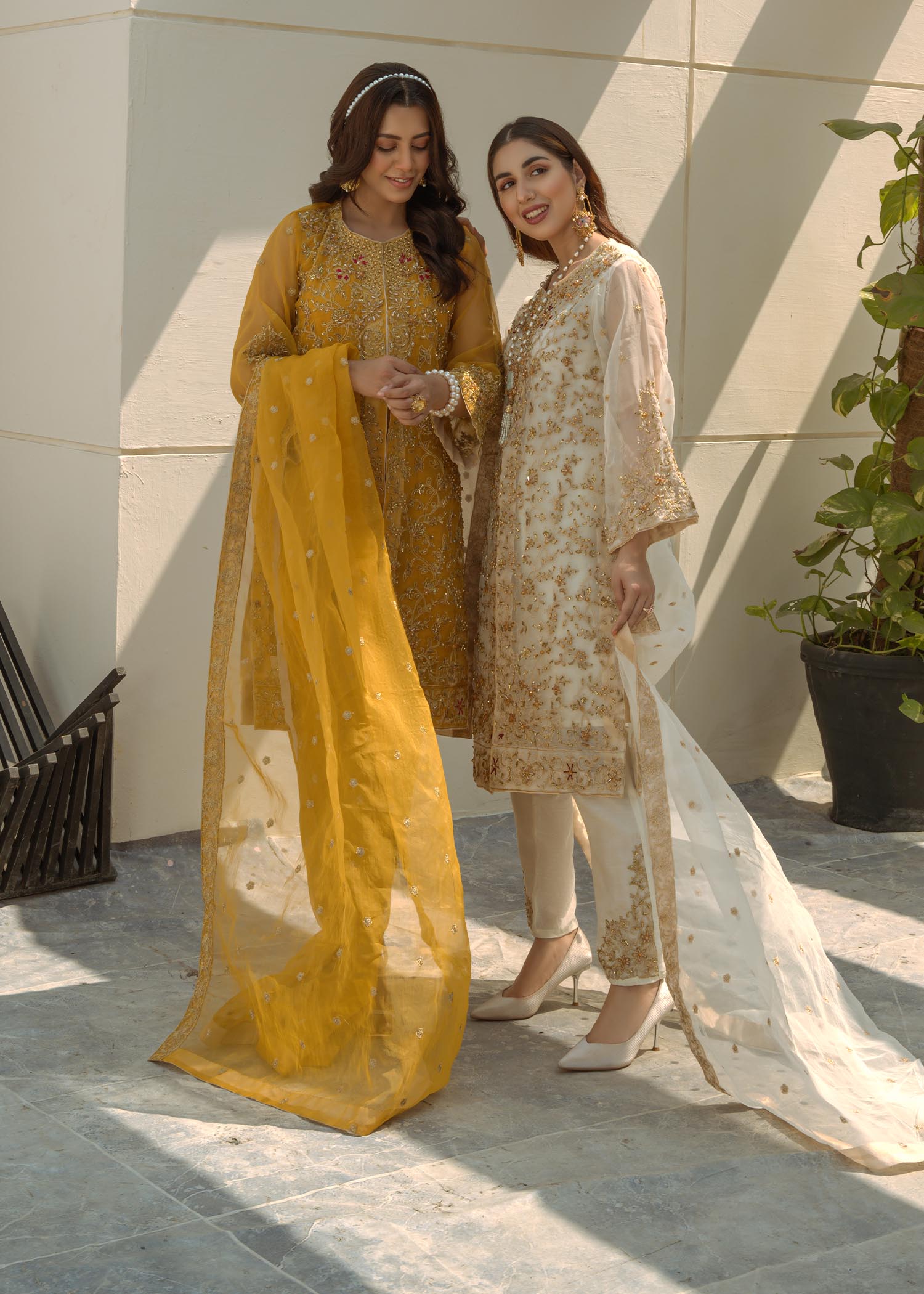 Laleen Mustard Jewel Women 4pcs