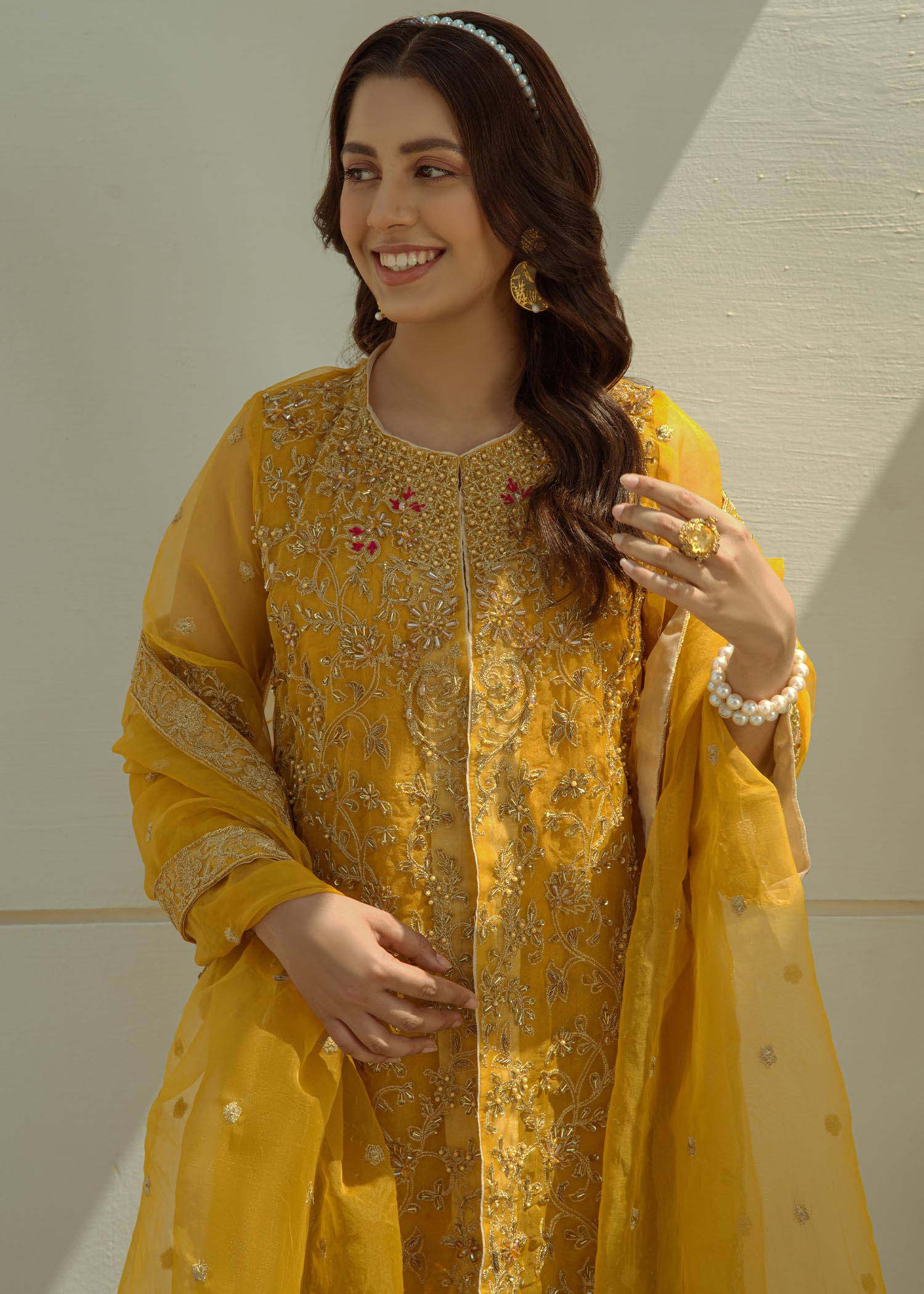 Laleen Mustard Jewel Women 4pcs