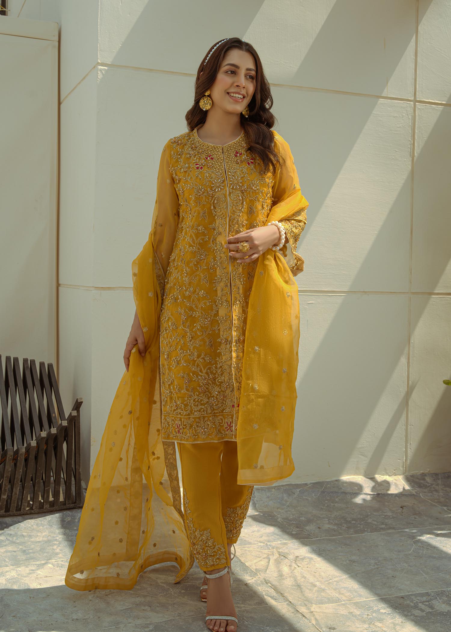 Laleen Mustard Jewel Women 4pcs