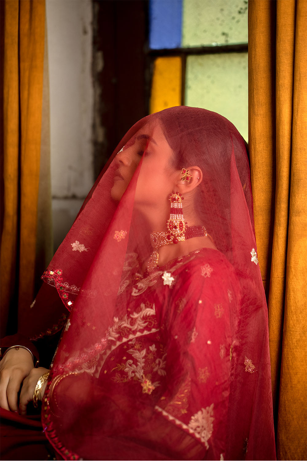 Madame Embroidered Cotton Sharara Suit 2508 Women 3pcs