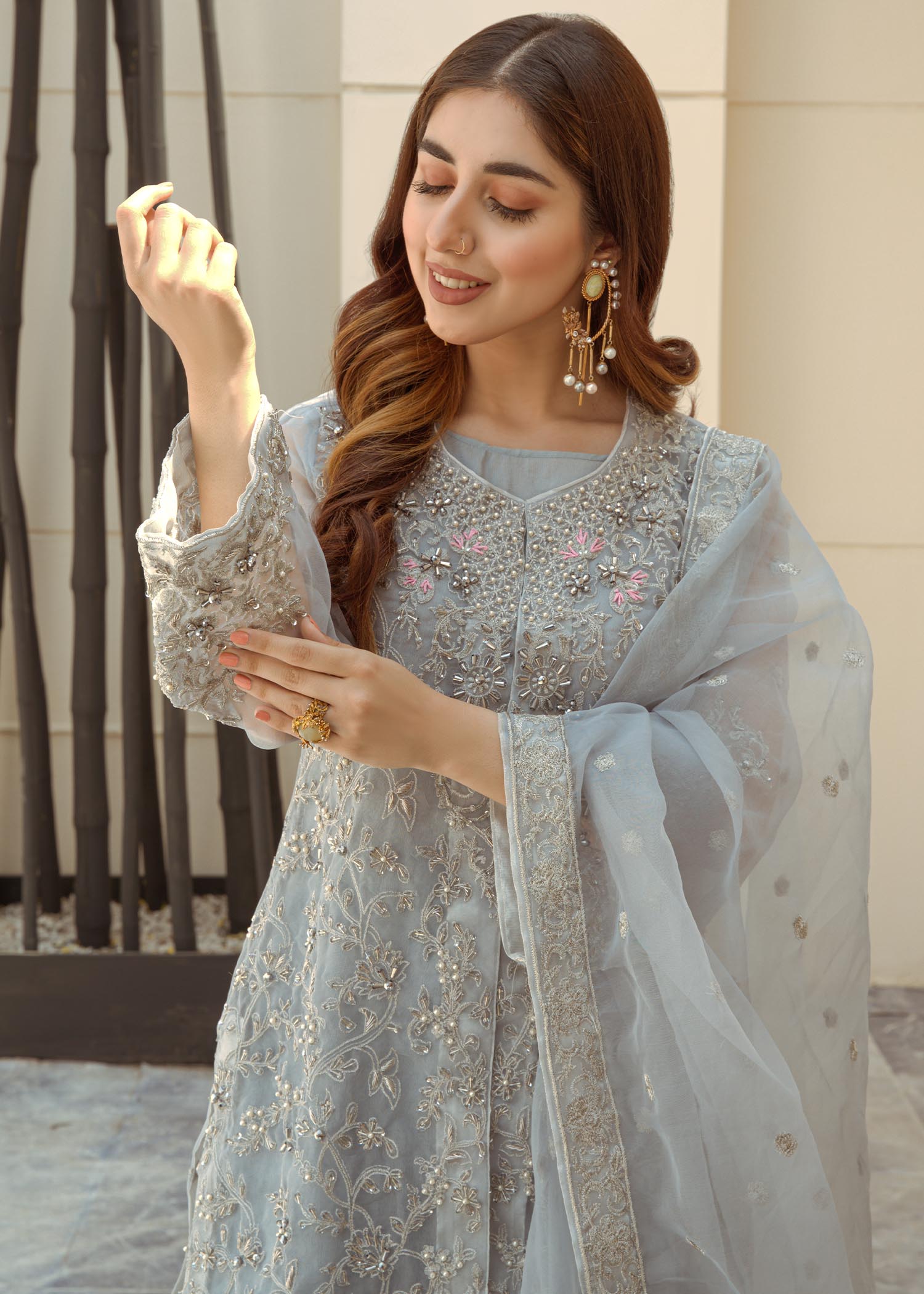 Laleen Dove Grey Jewel Women 4pcs