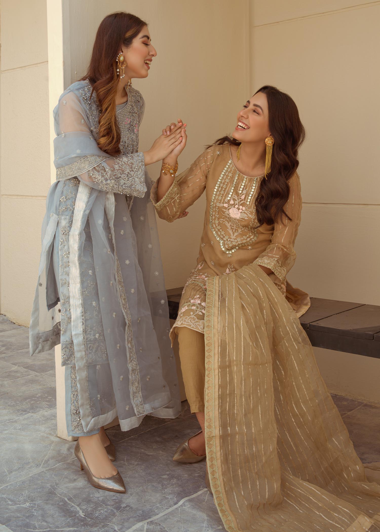 Laleen Dove Grey Jewel Women 4pcs