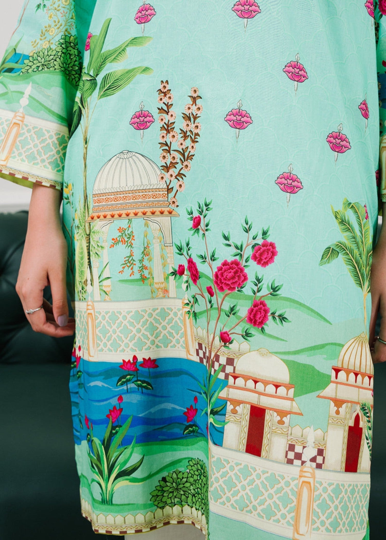 Zellbury WPS2412046 Light Green Women 1pcs