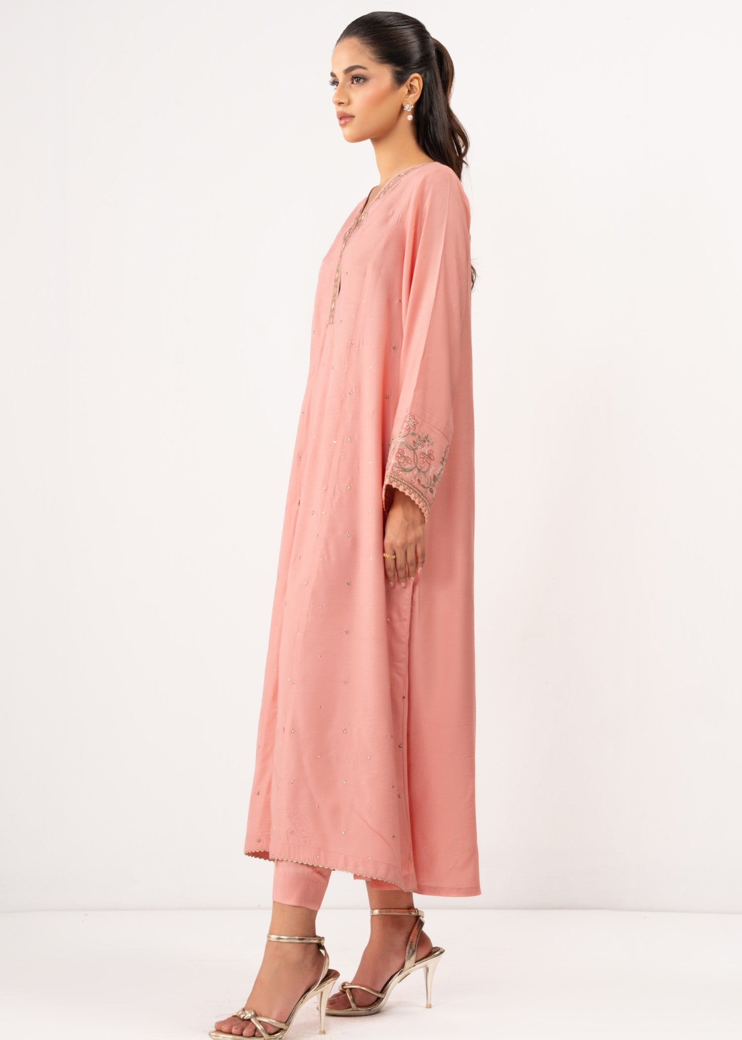 Zeen Stitched Embroidered Raw Silk Suit WZM25167 Women 2pcs