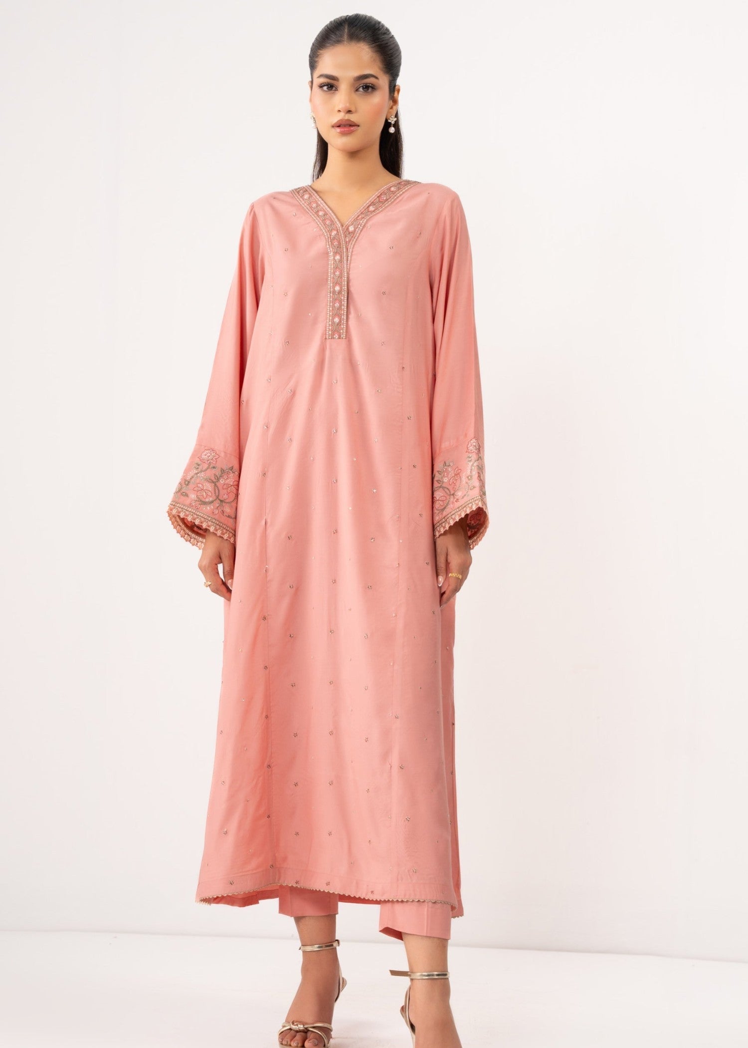 Zeen Stitched Embroidered Raw Silk Suit WZM25167 Women 2pcs