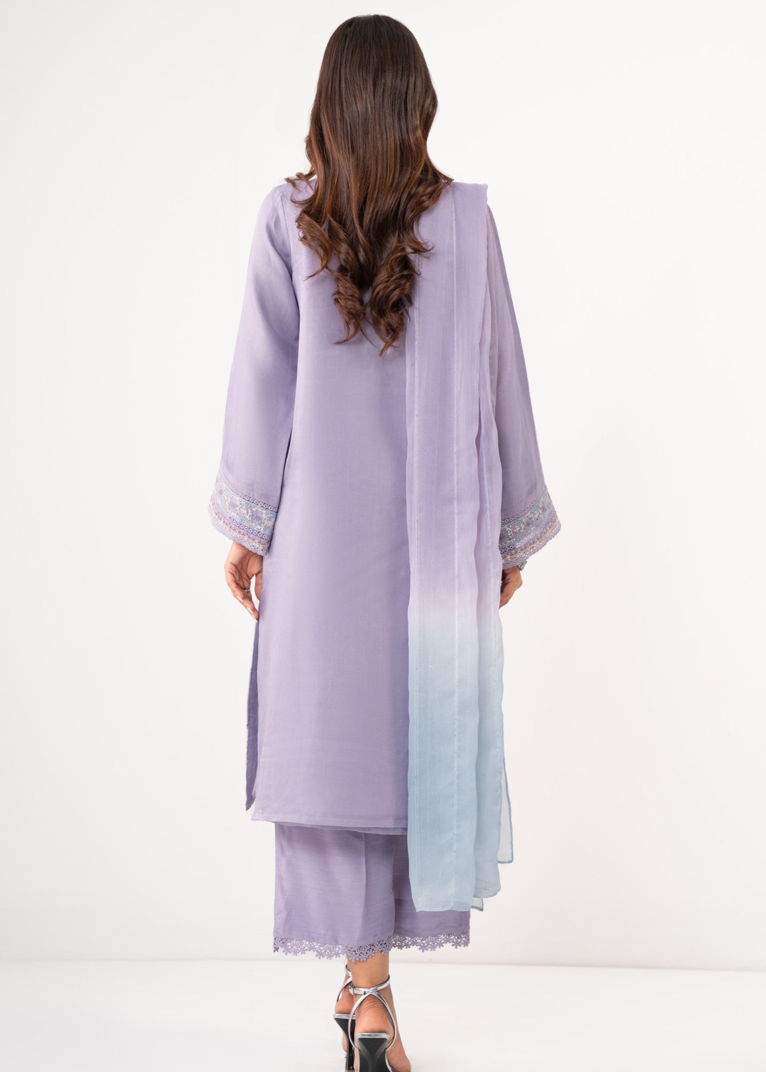 Zeen Stitched Embroidered Organza Suit WZM35124 Women 3pcs